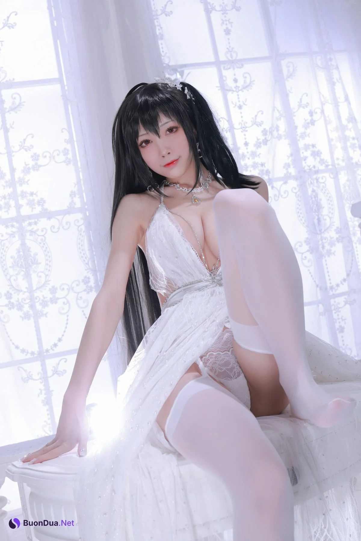 水淼aqua Cosplay 大凤婚纱 - Photo 13