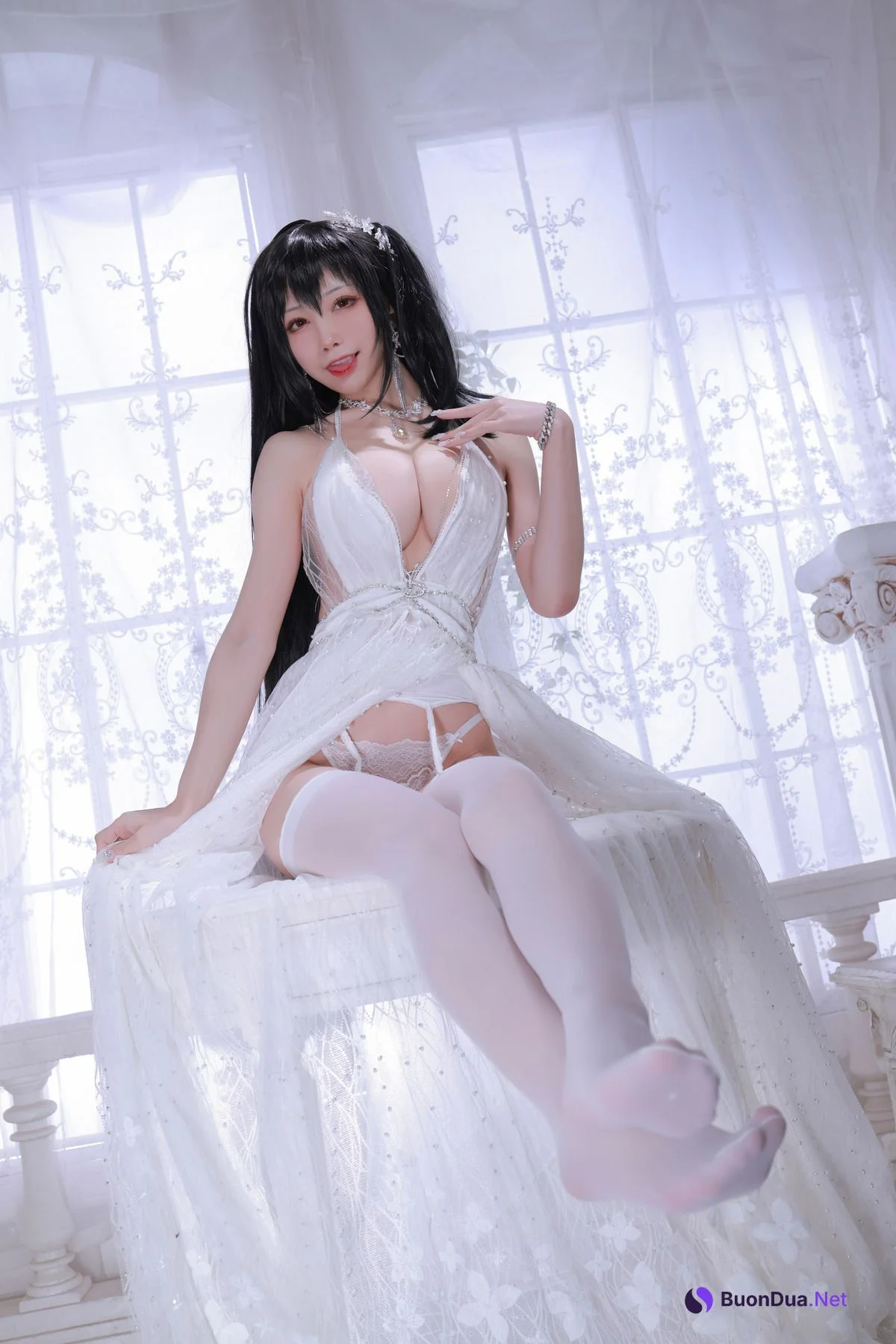 水淼aqua Cosplay 大凤婚纱 - Photo 5