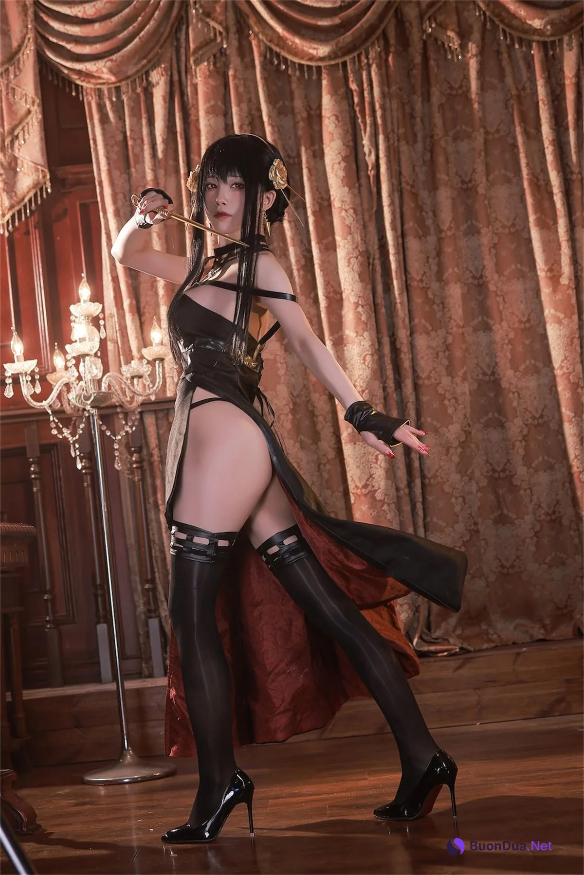 水淼aqua Cosplay 约尔黑礼服 - 사진 15