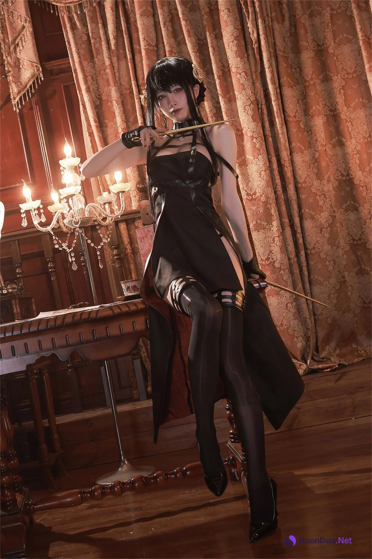 水淼aqua Cosplay 约尔黑礼服 - 사진 8