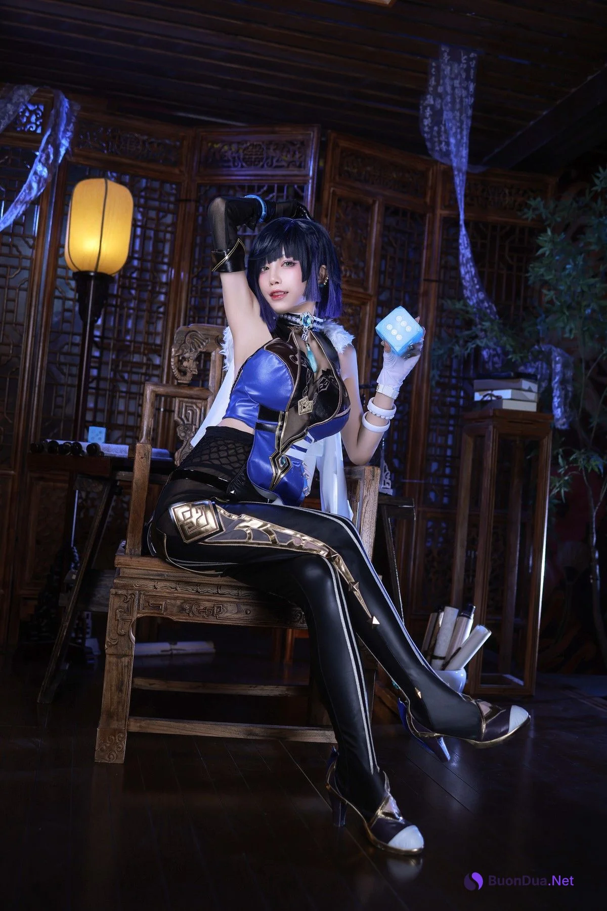 水淼aqua Cosplay 夜兰 Yelan - รูปภาพ 13