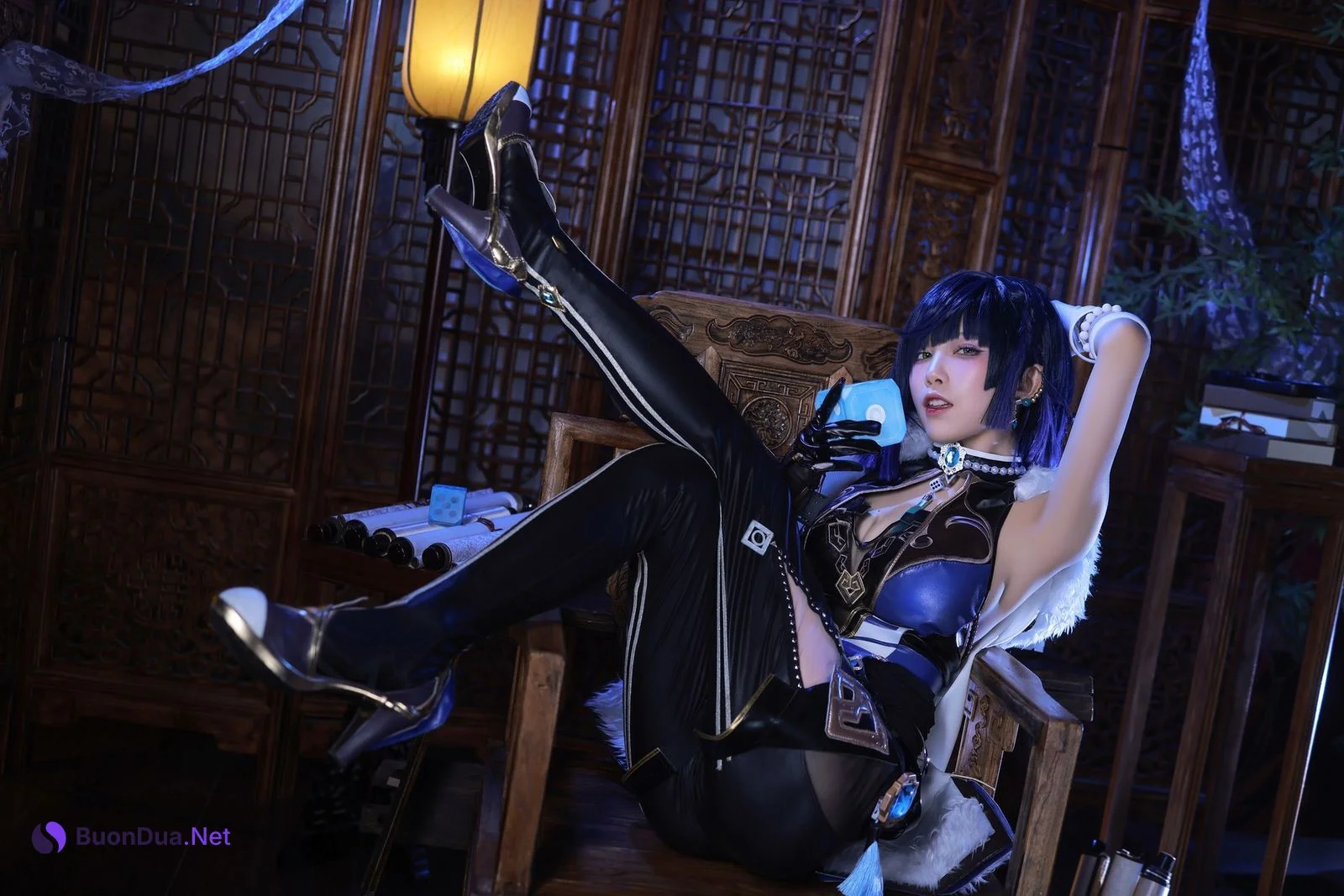 水淼aqua Cosplay 夜兰 Yelan - รูปภาพ 14
