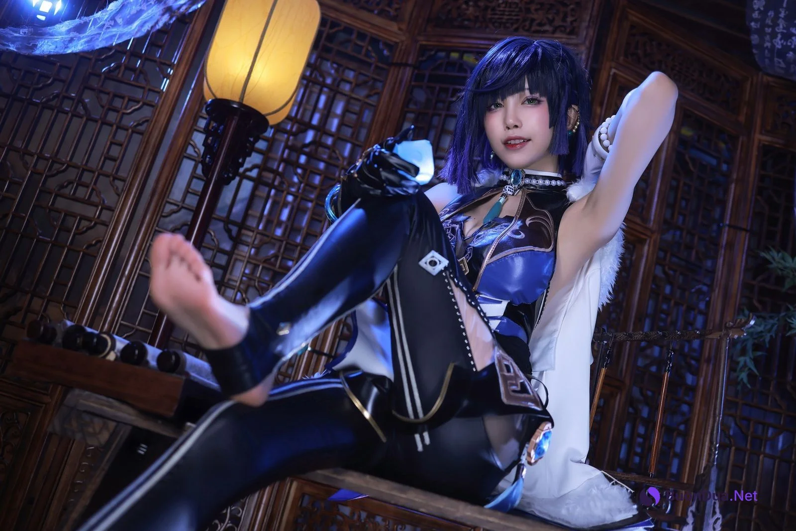 水淼aqua Cosplay 夜兰 Yelan - รูปภาพ 17
