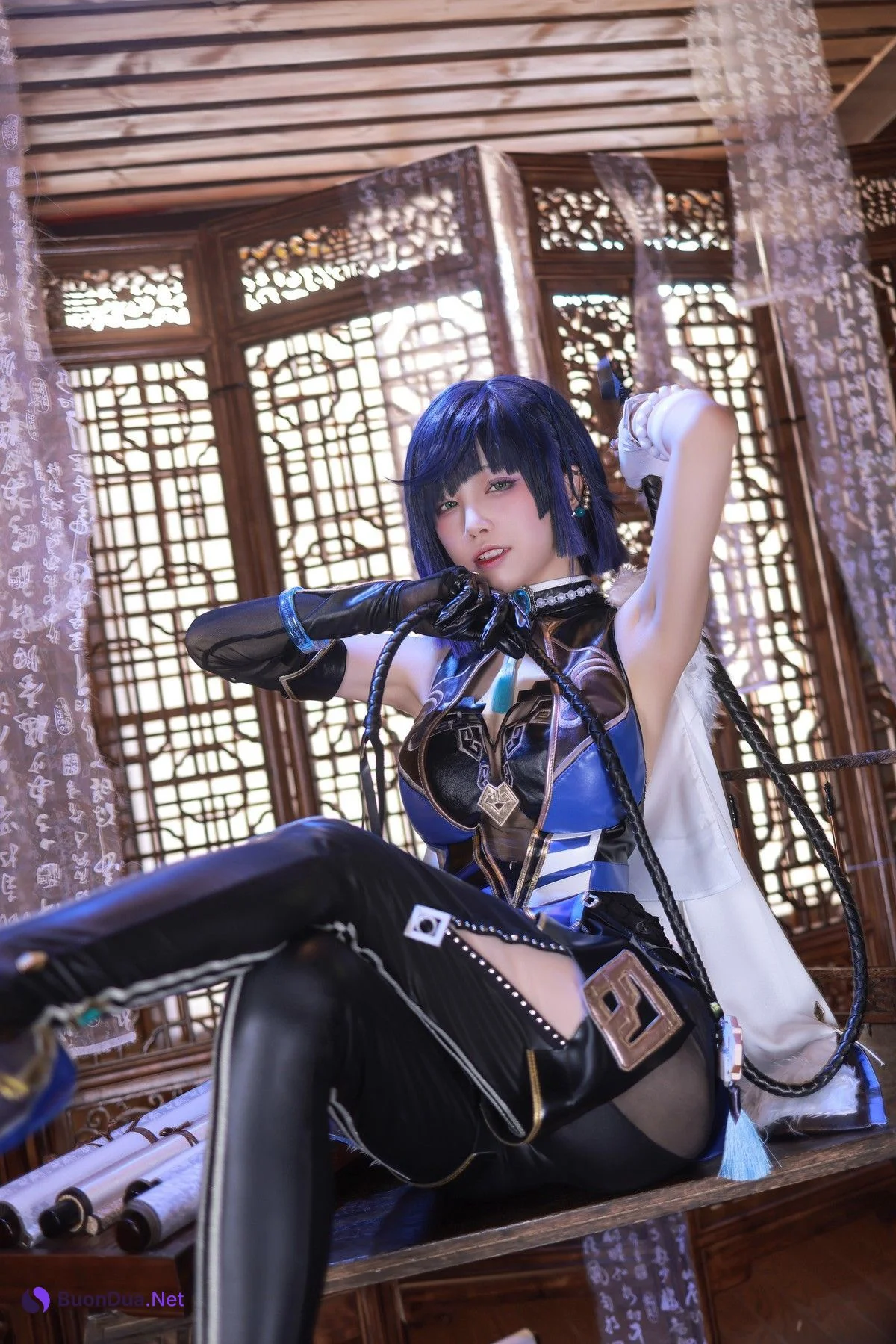 水淼aqua Cosplay 夜兰 Yelan - รูปภาพ 3