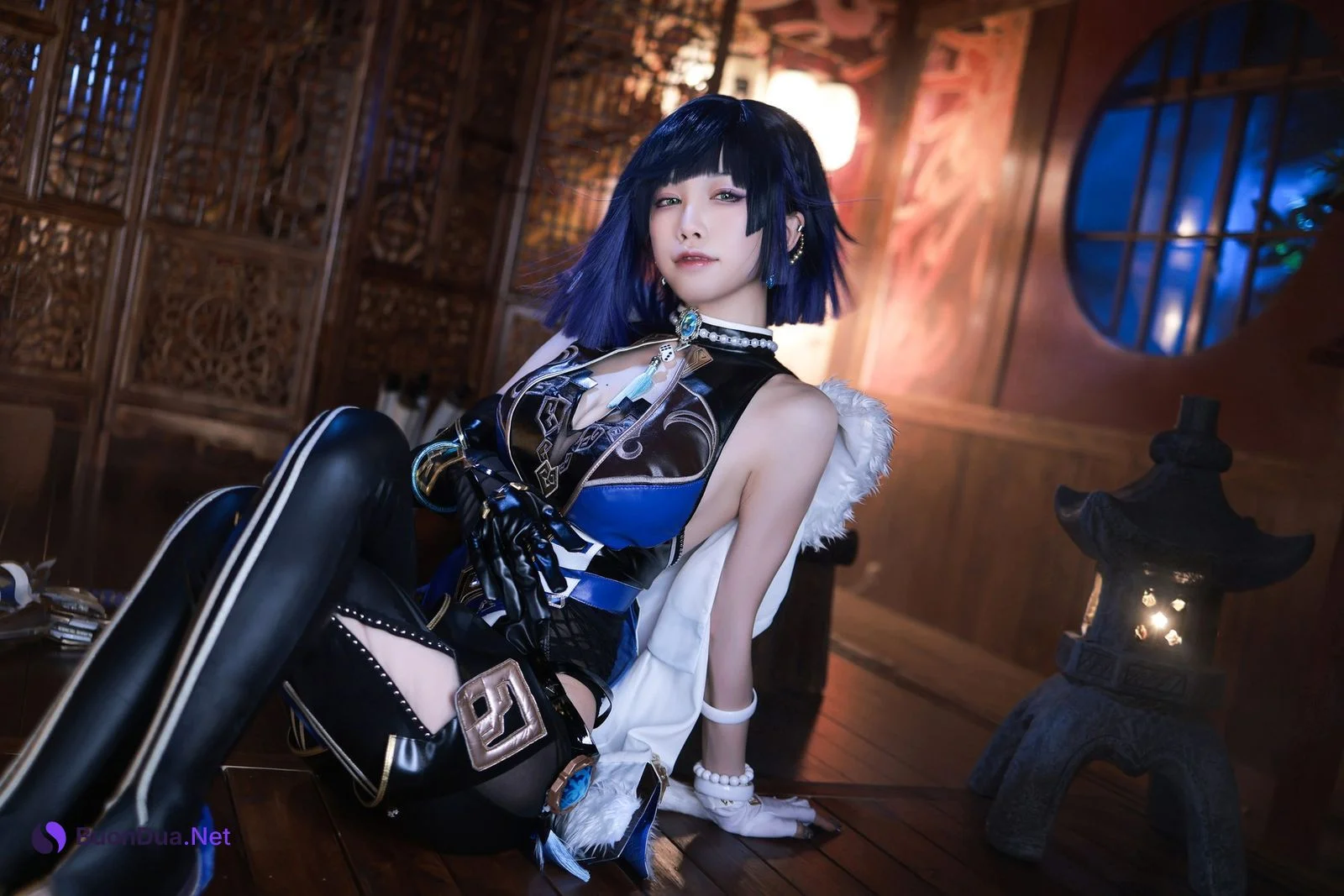 水淼aqua Cosplay 夜兰 Yelan - รูปภาพ 7
