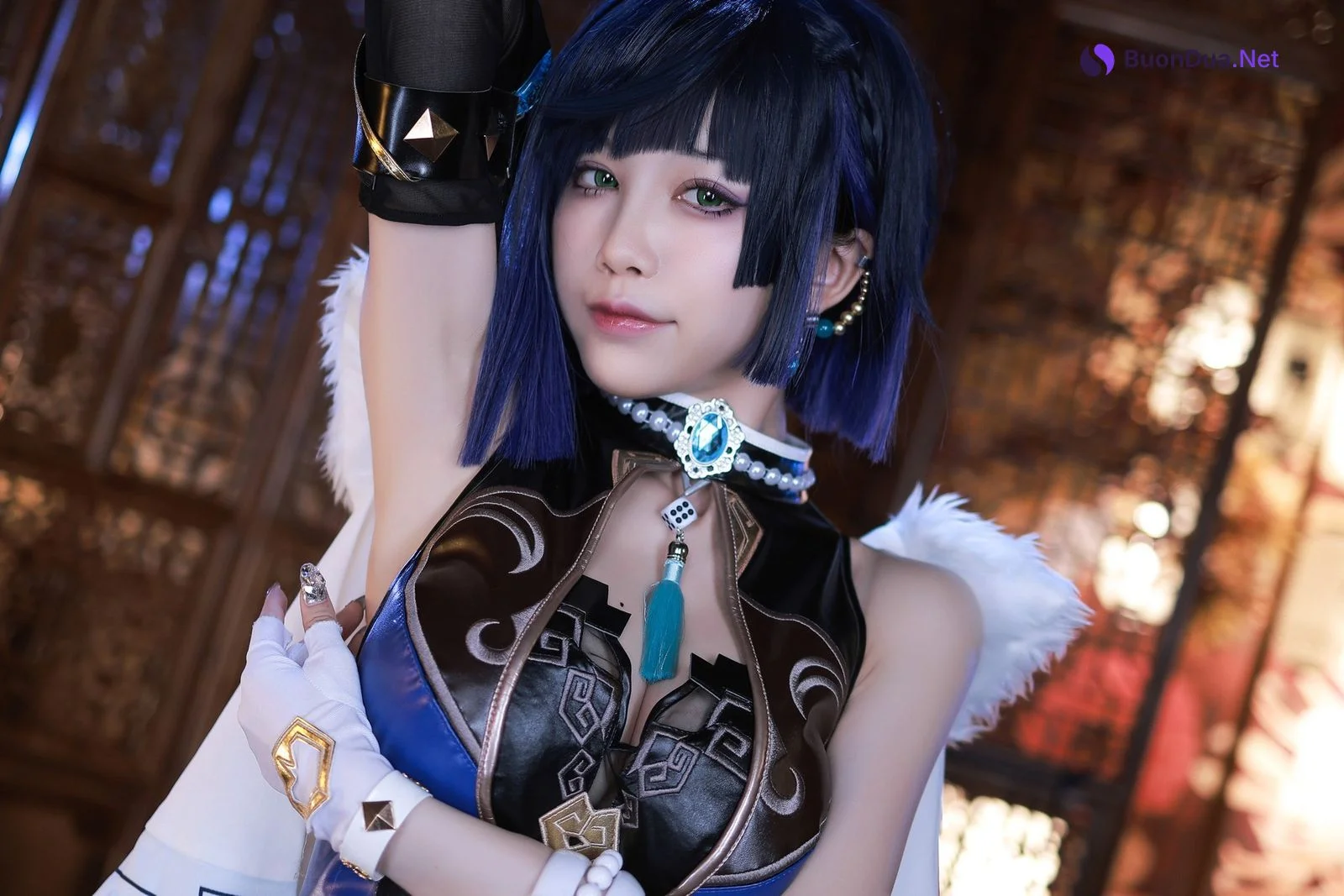 水淼aqua Cosplay 夜兰 Yelan - รูปภาพ 9