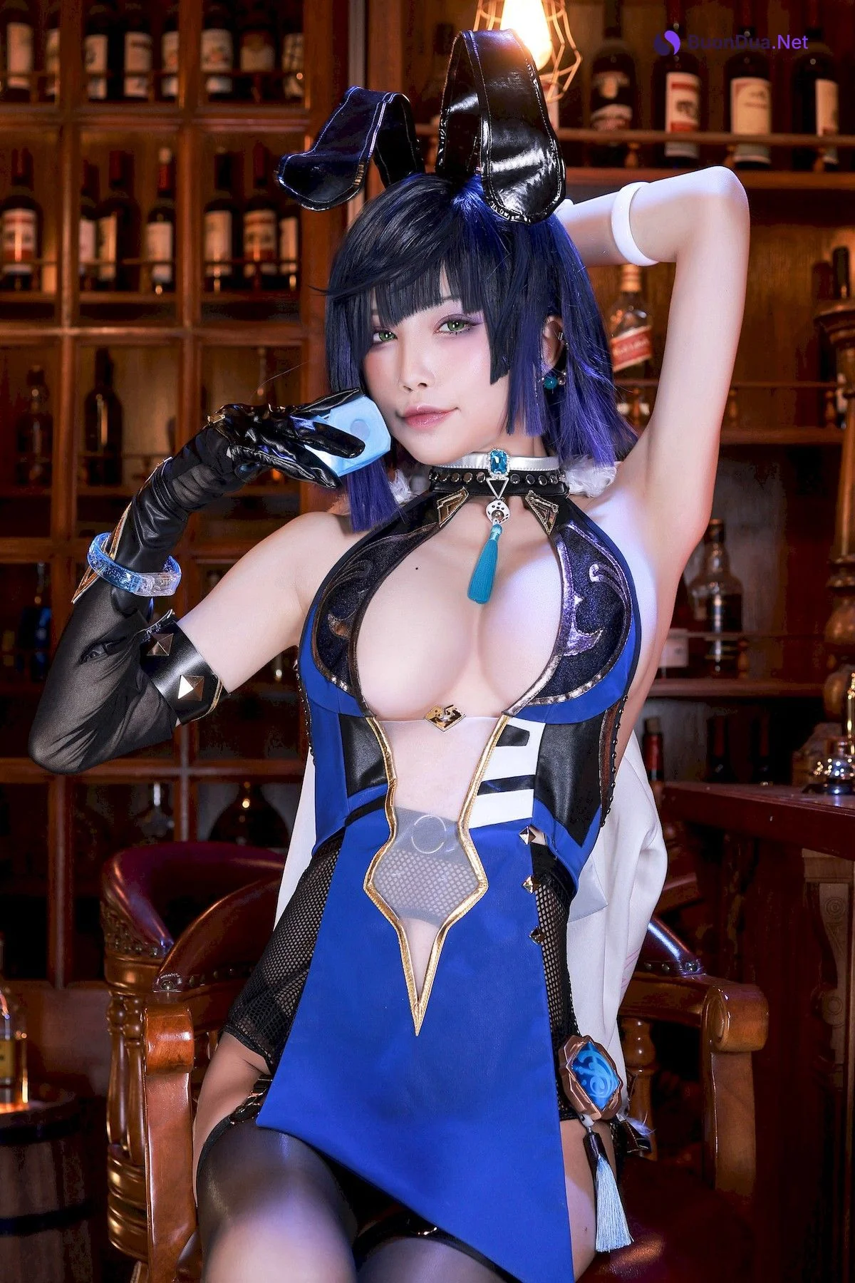 水淼aqua Cosplay 夜兰 Yelan Vol.02 - Photo 13
