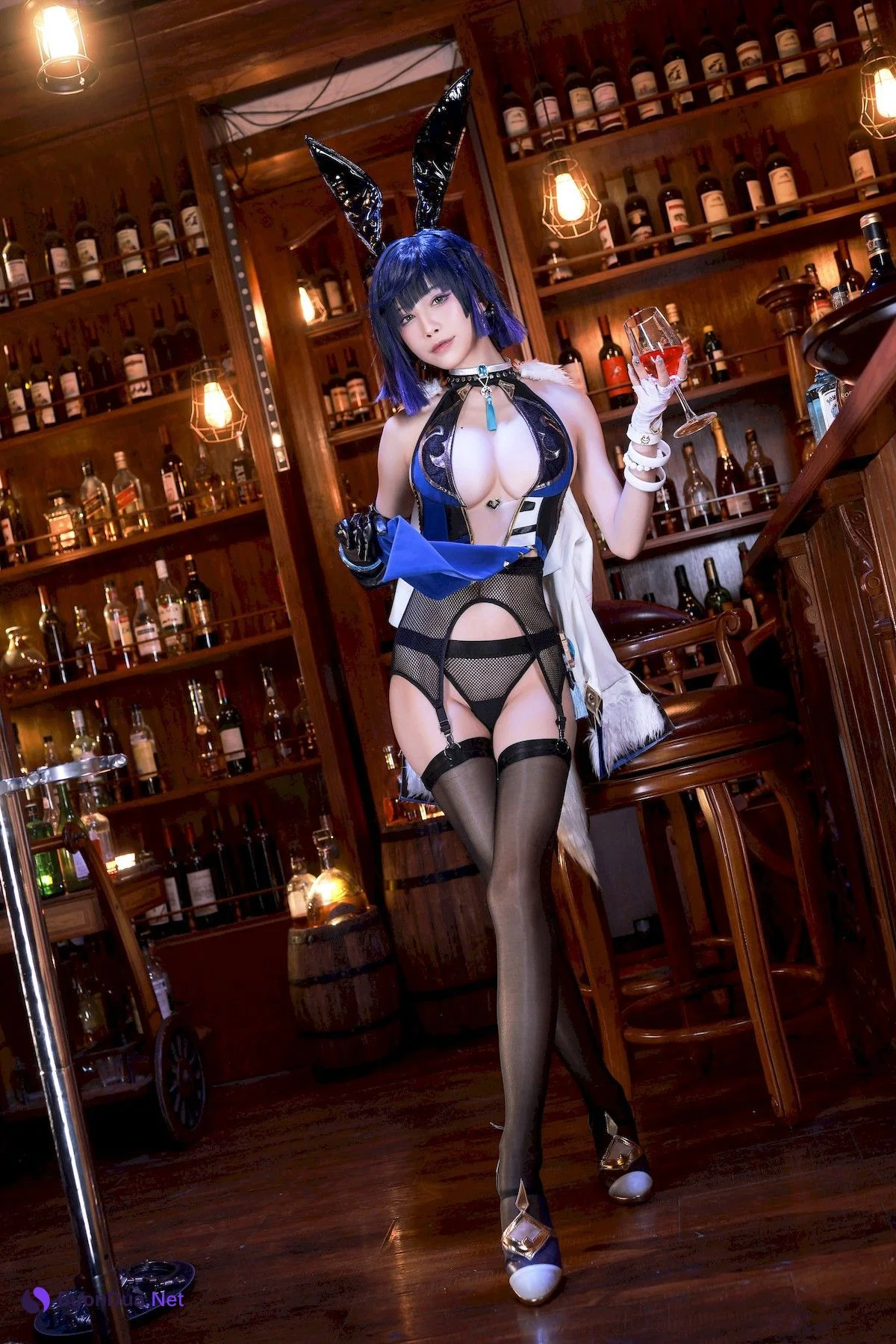 水淼aqua Cosplay 夜兰 Yelan Vol.02 - Photo 16