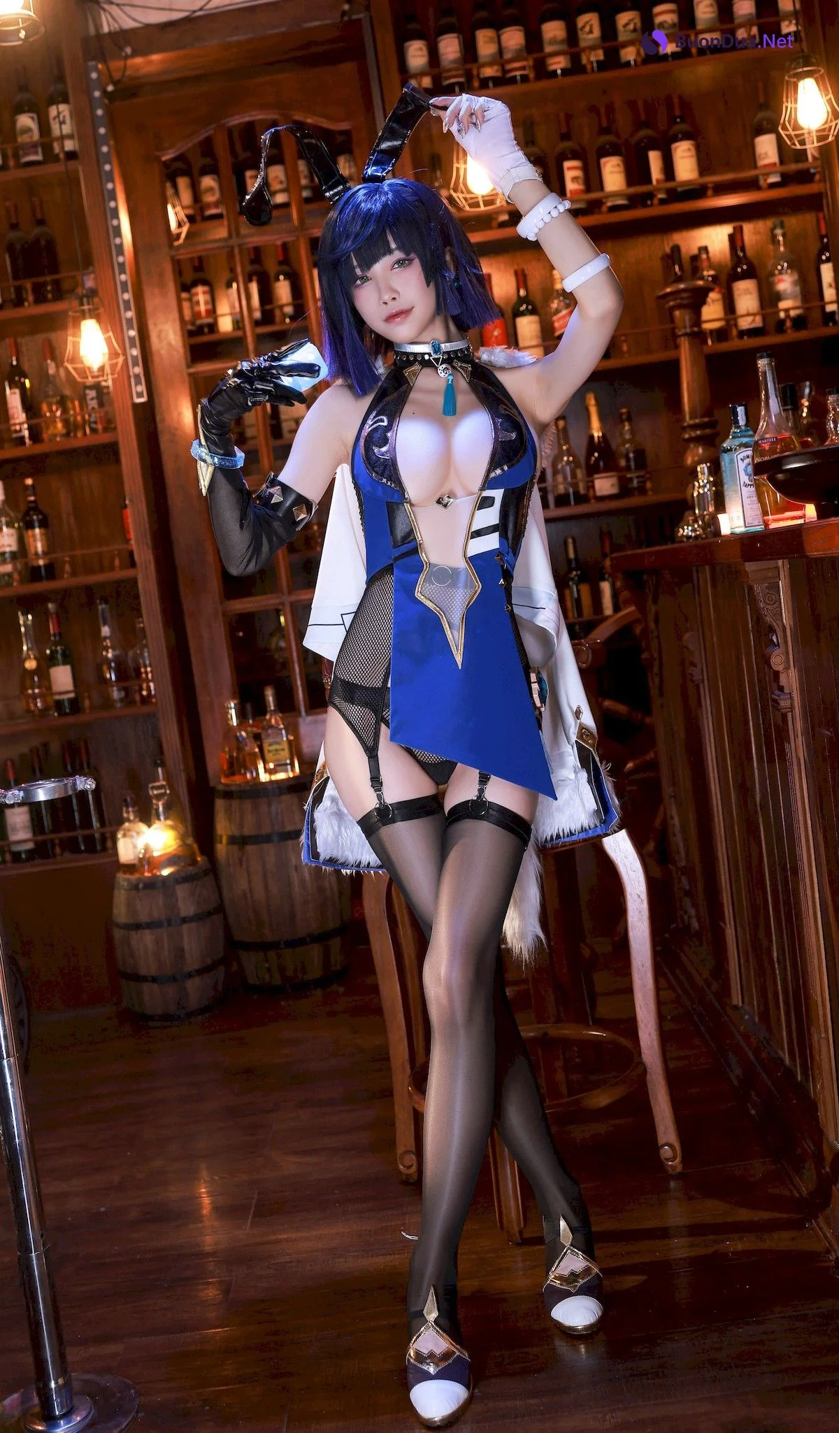 水淼aqua Cosplay 夜兰 Yelan Vol.02 - Photo 2