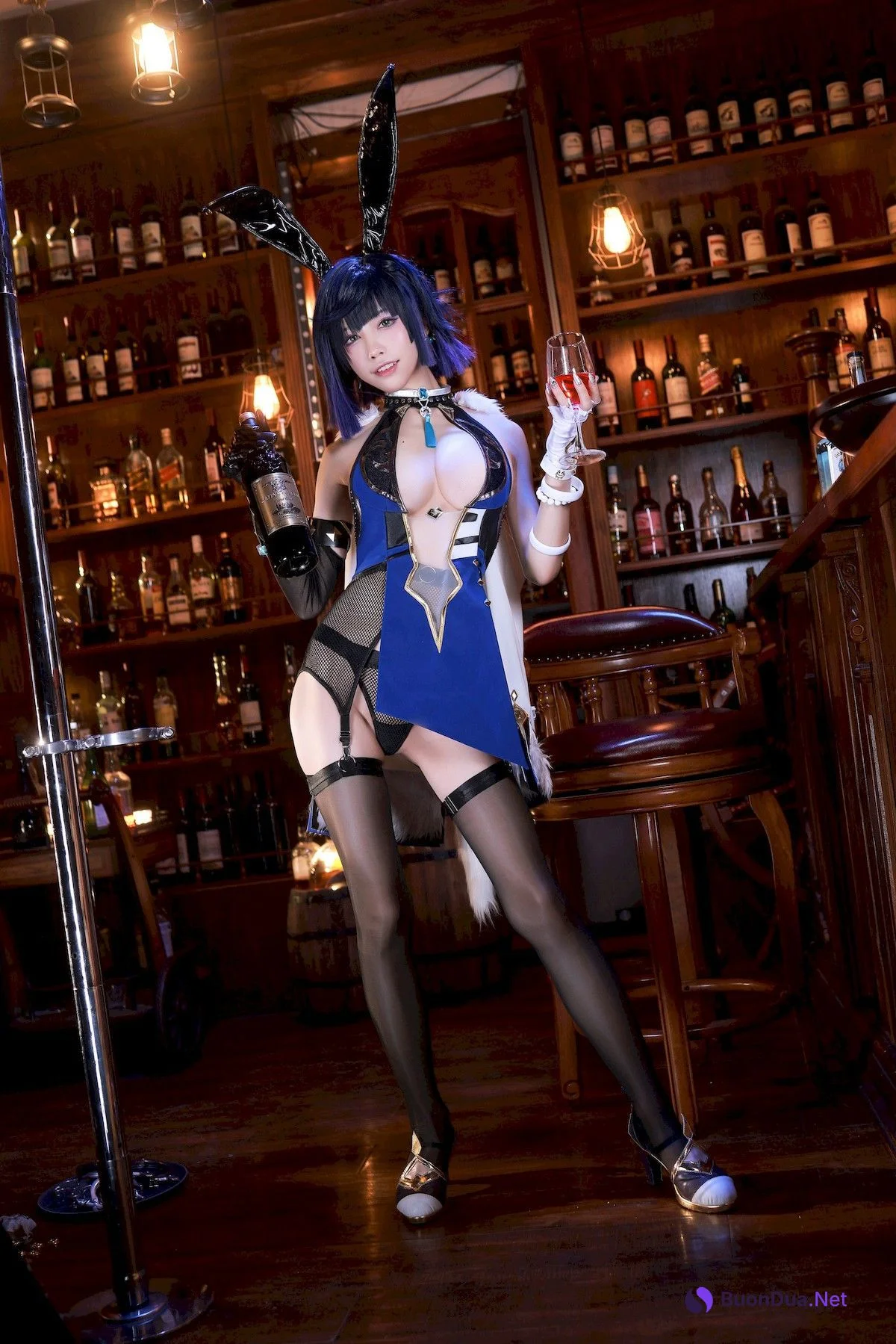 水淼aqua Cosplay 夜兰 Yelan Vol.02 - Photo 3