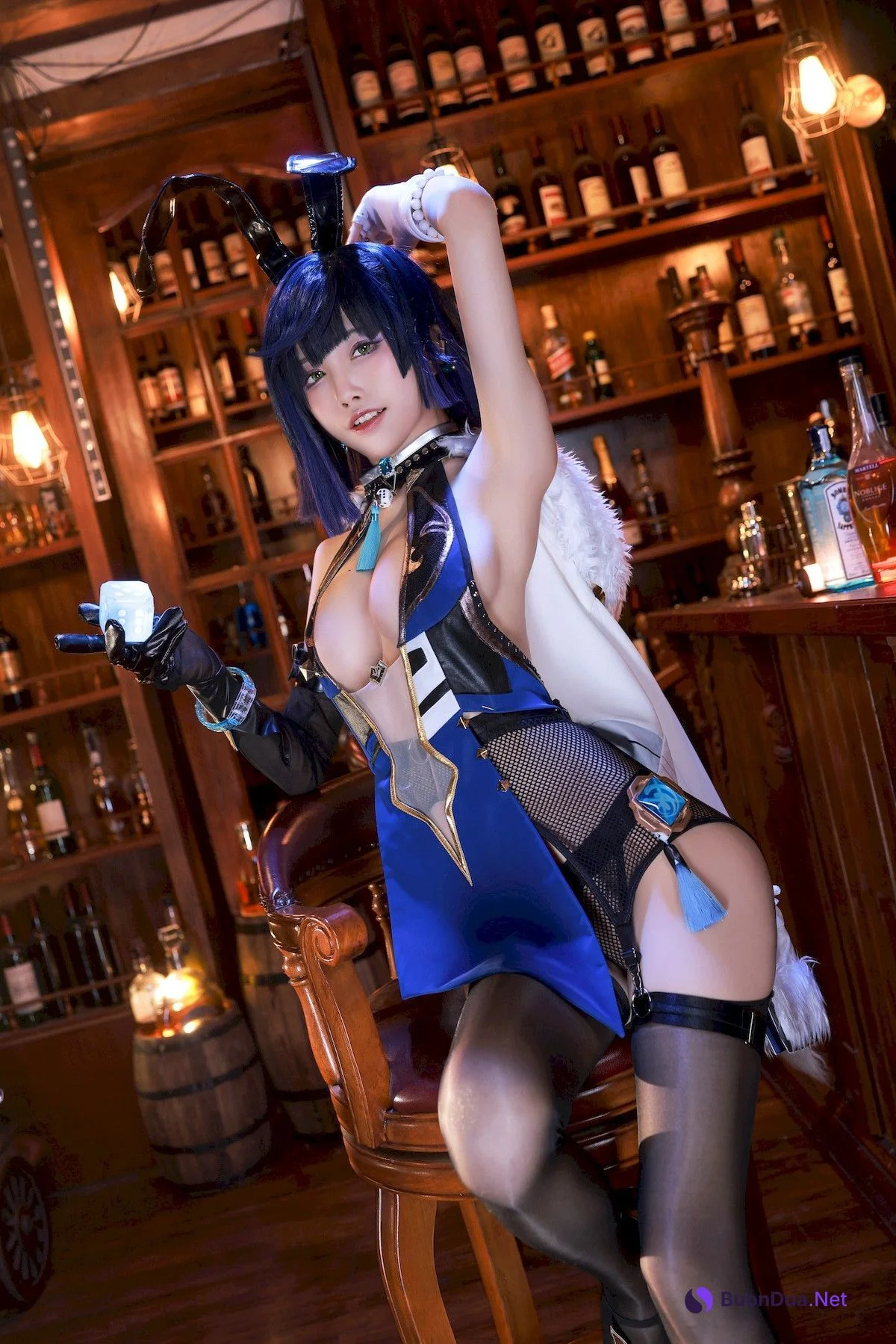 水淼aqua Cosplay 夜兰 Yelan Vol.02 - Photo 4