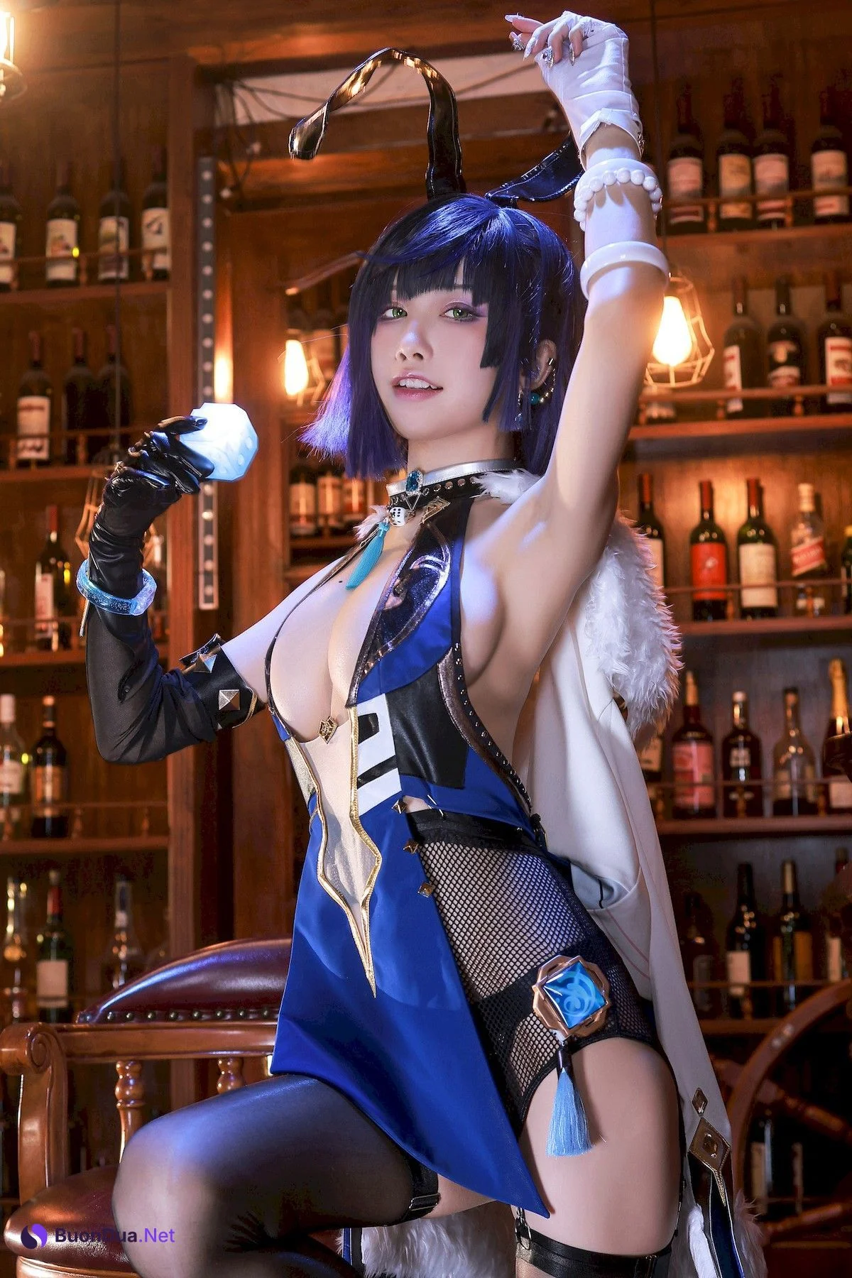 水淼aqua Cosplay 夜兰 Yelan Vol.02 - Photo 5