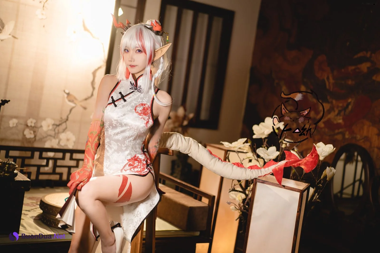 [卜呦] 年旗袍·乐逍遥 Arknights Qi Pao - Photo 8