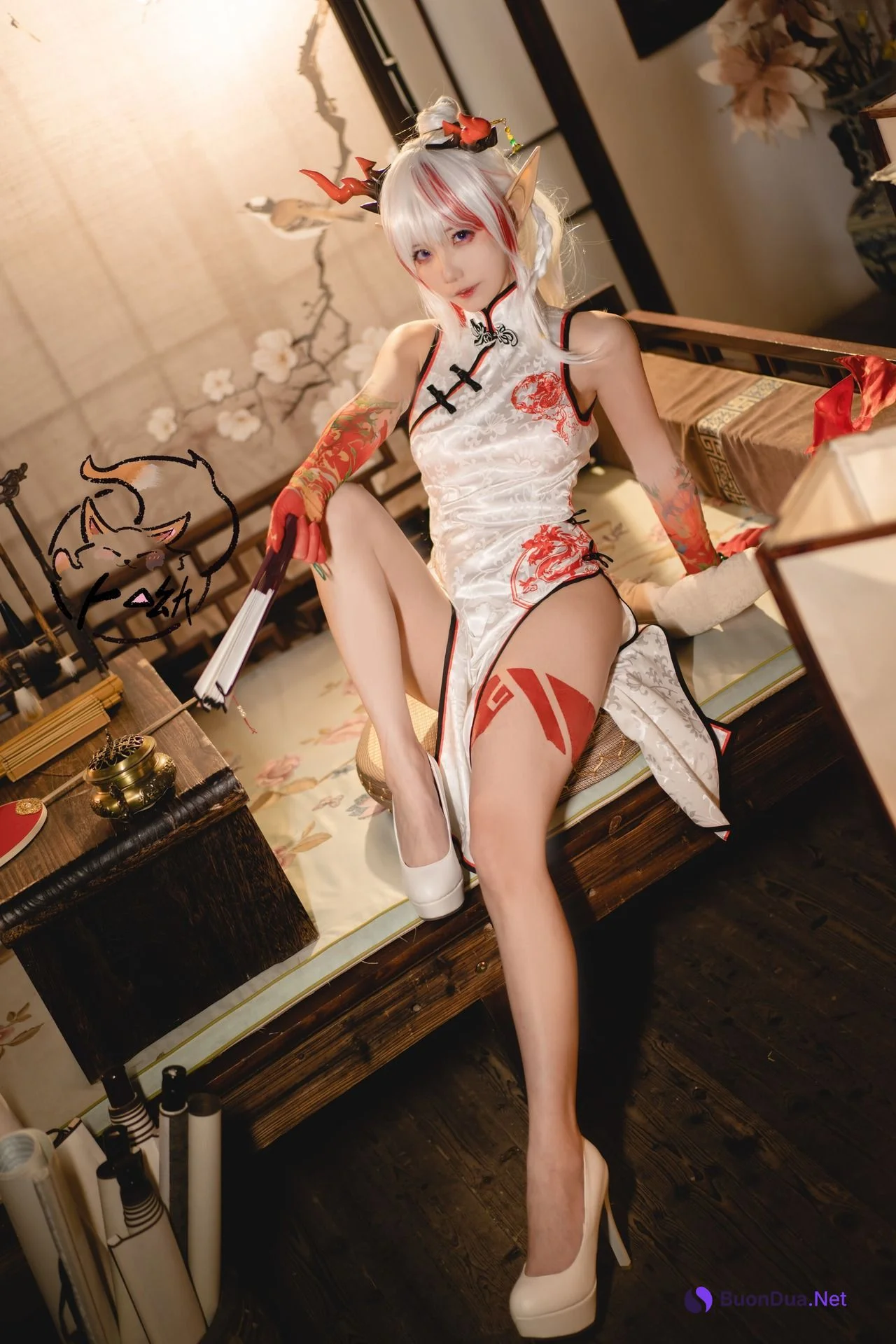 [卜呦] 年旗袍·乐逍遥 Arknights Qi Pao - Photo 9