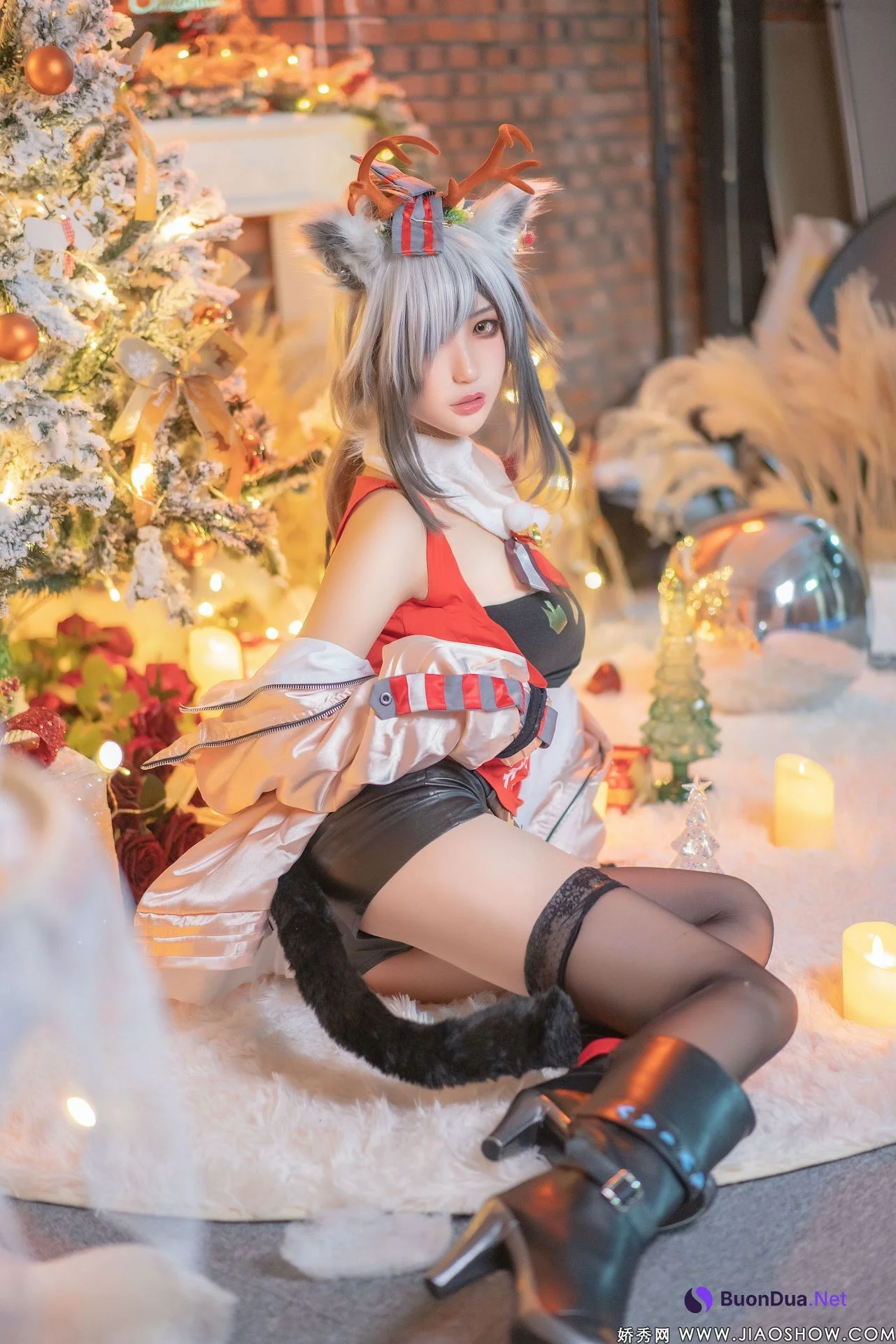 [周叽是可爱兔兔] 圣诞黑 Arknights Schwarz - Photo 11