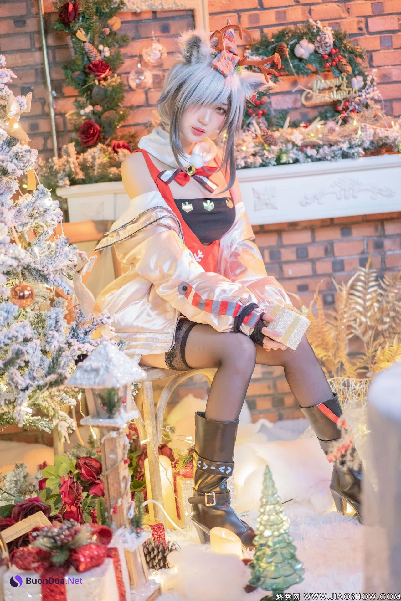 [周叽是可爱兔兔] 圣诞黑 Arknights Schwarz - Photo 12