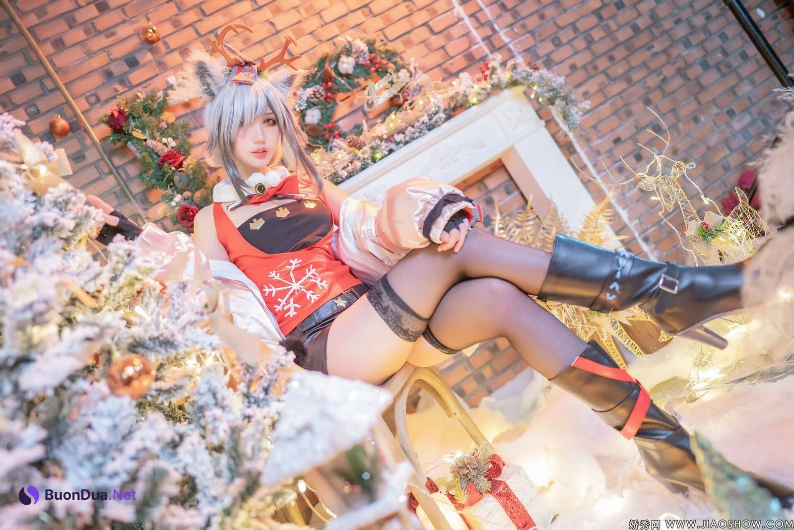 [周叽是可爱兔兔] 圣诞黑 Arknights Schwarz - Photo 13