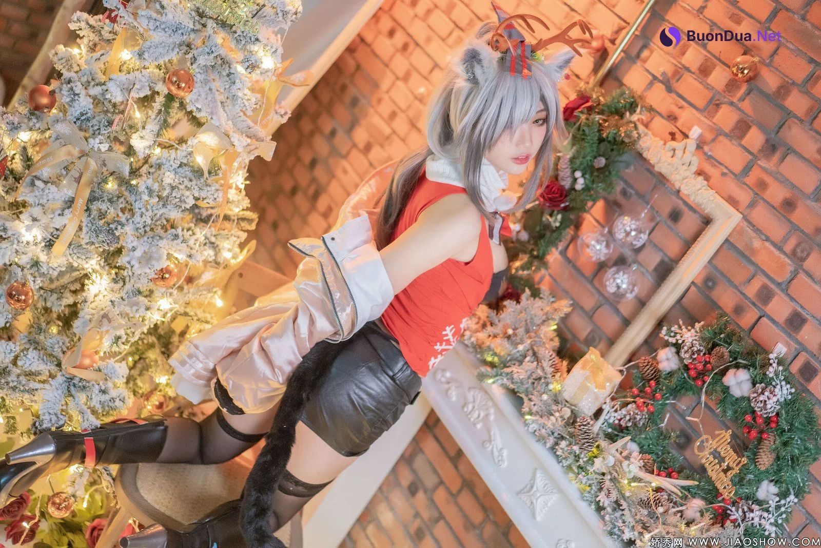 [周叽是可爱兔兔] 圣诞黑 Arknights Schwarz - Photo 16
