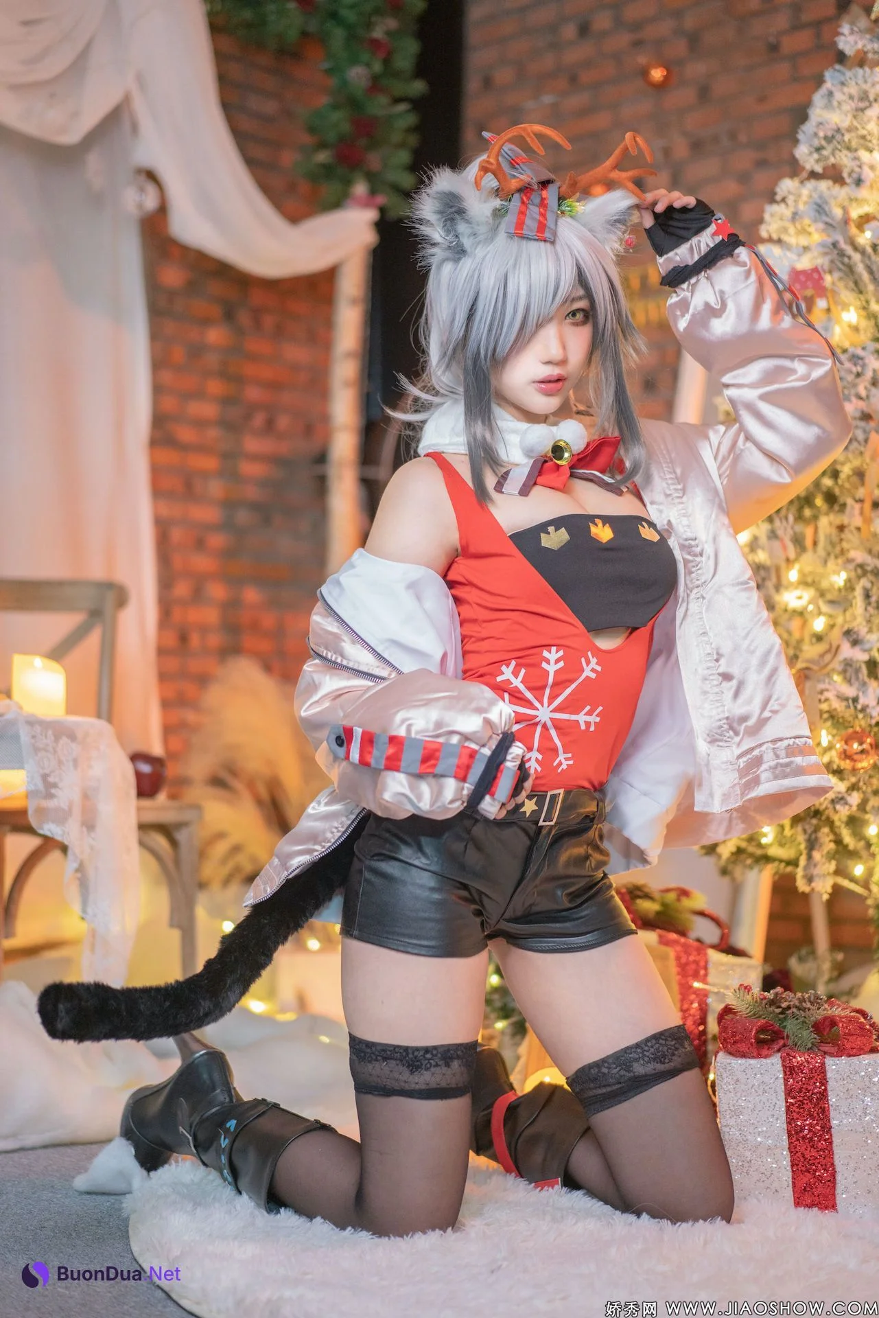 [周叽是可爱兔兔] 圣诞黑 Arknights Schwarz - Photo 2