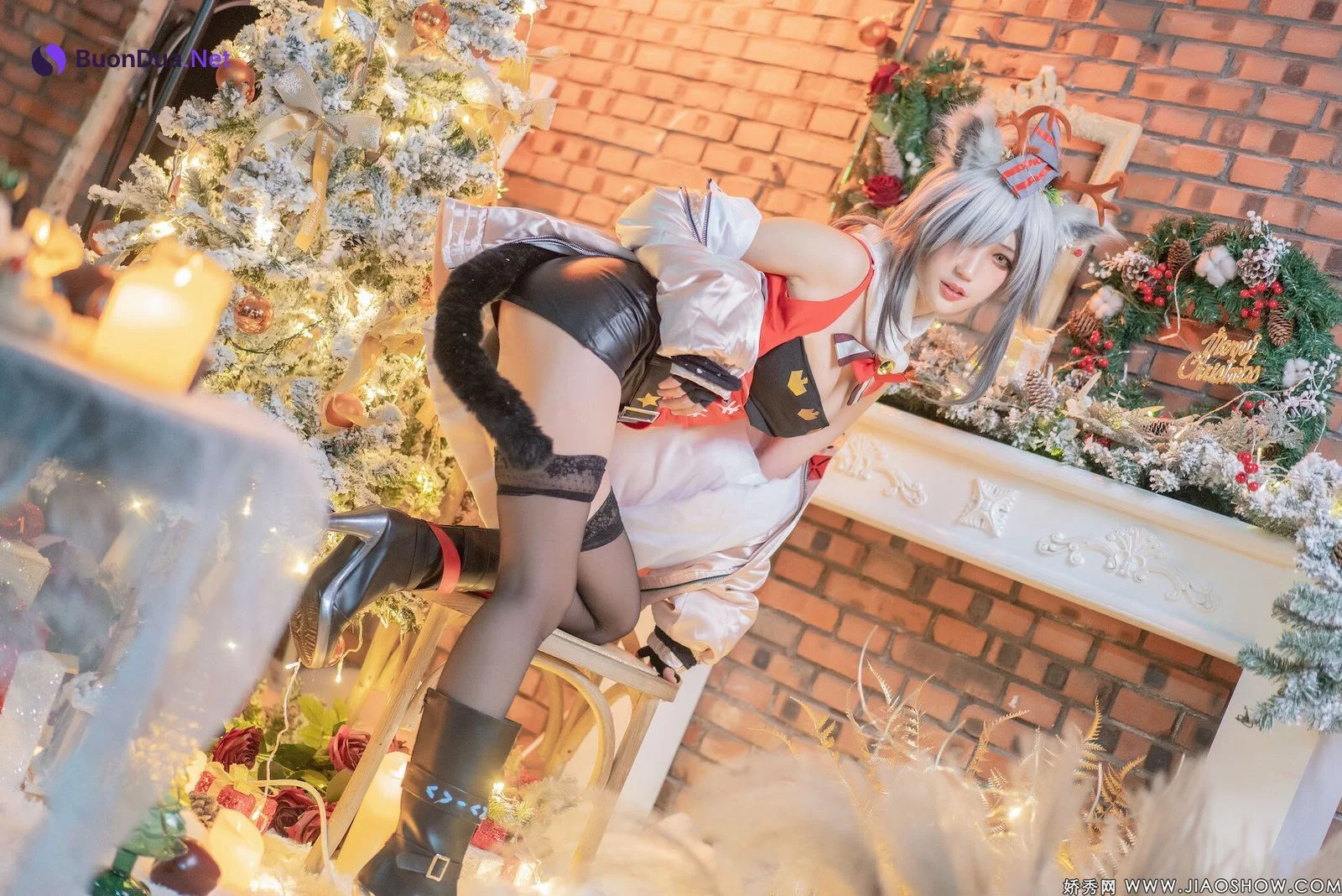 [周叽是可爱兔兔] 圣诞黑 Arknights Schwarz - Photo 3
