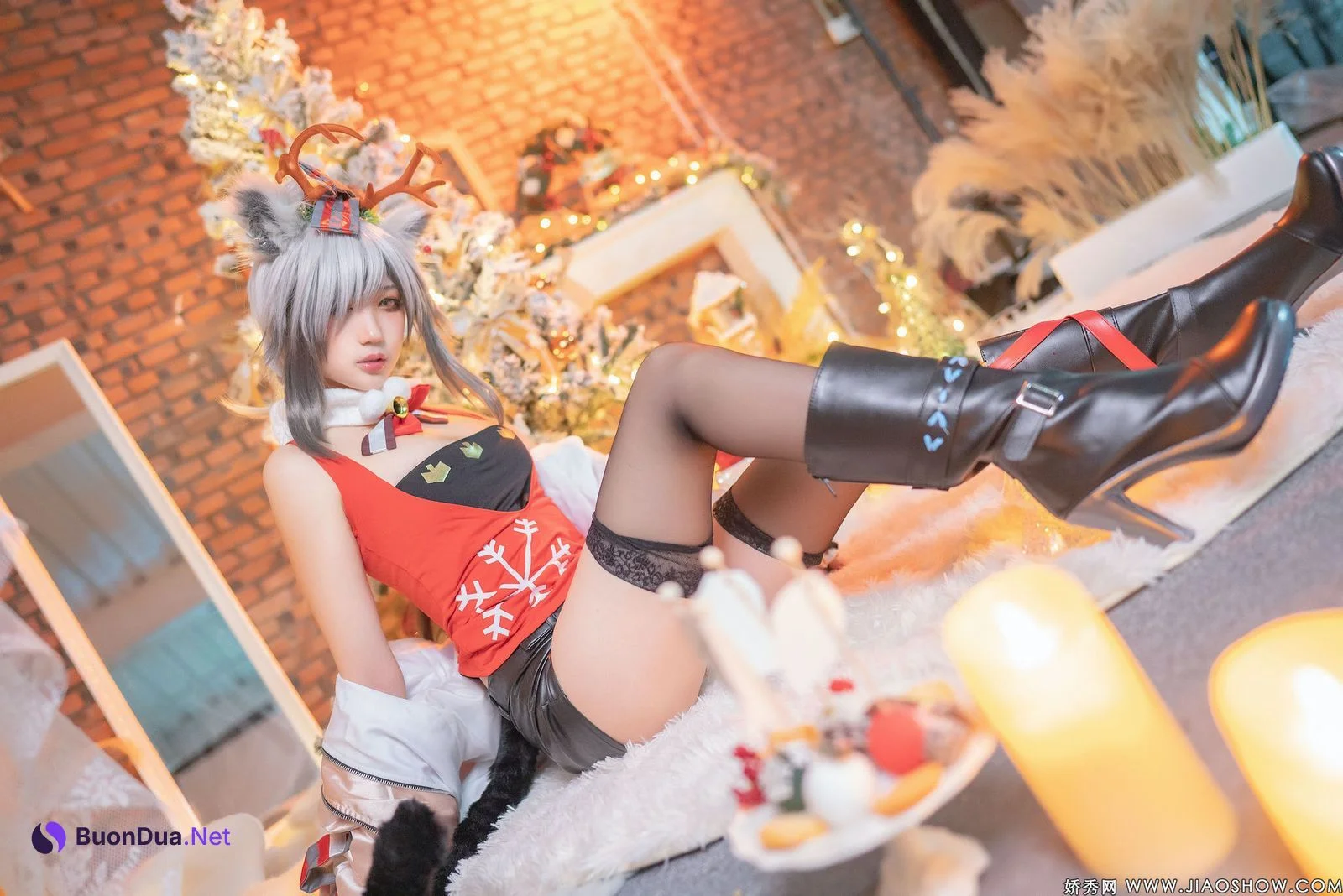 [周叽是可爱兔兔] 圣诞黑 Arknights Schwarz - Photo 7
