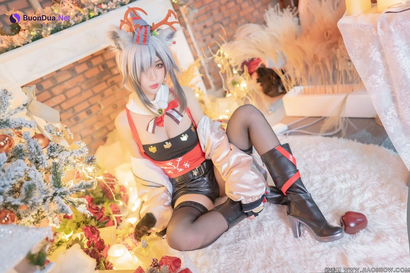 [周叽是可爱兔兔] 圣诞黑 Arknights Schwarz - Photo 8