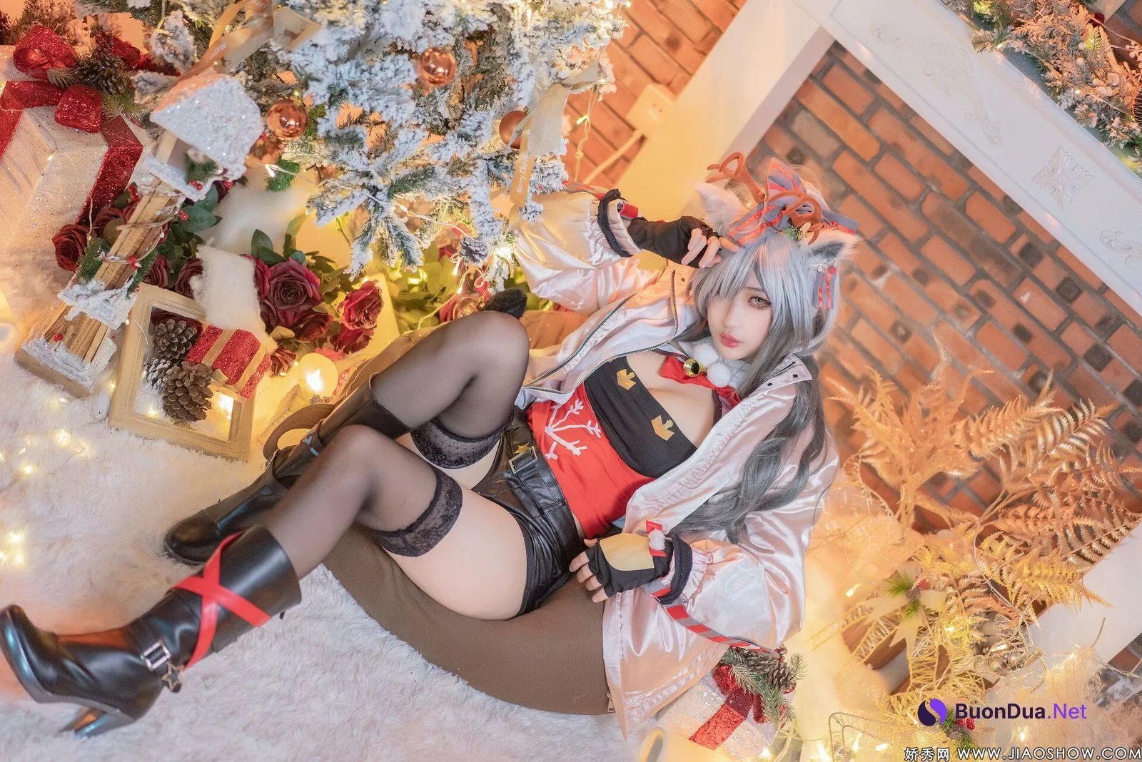 [周叽是可爱兔兔] 圣诞黑 Arknights Schwarz - Photo 9