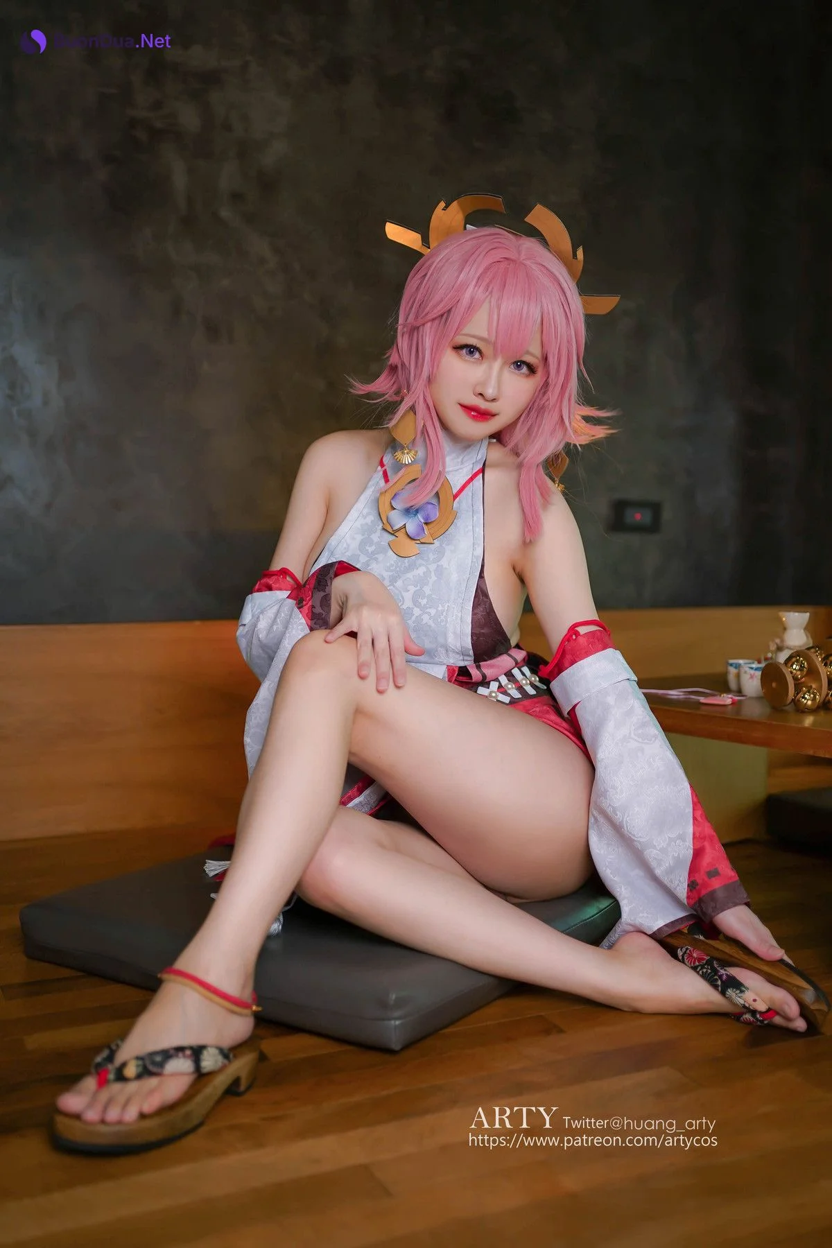 Arty亞緹 Cosplay 八重神子 Yae Miko - Photo 3