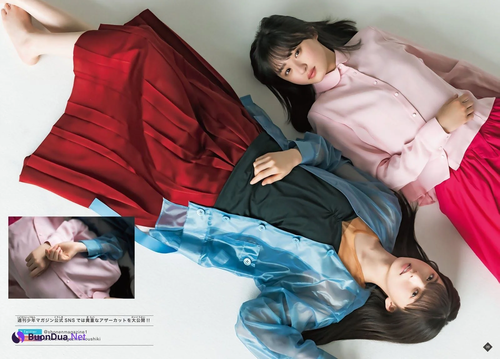 Asuka Saito 齋藤飛鳥, Sakura Endo 遠藤さくら, Shonen Magazine 2019 No.21-22 (少年マガジン 2019年21-22号) - 사진 6