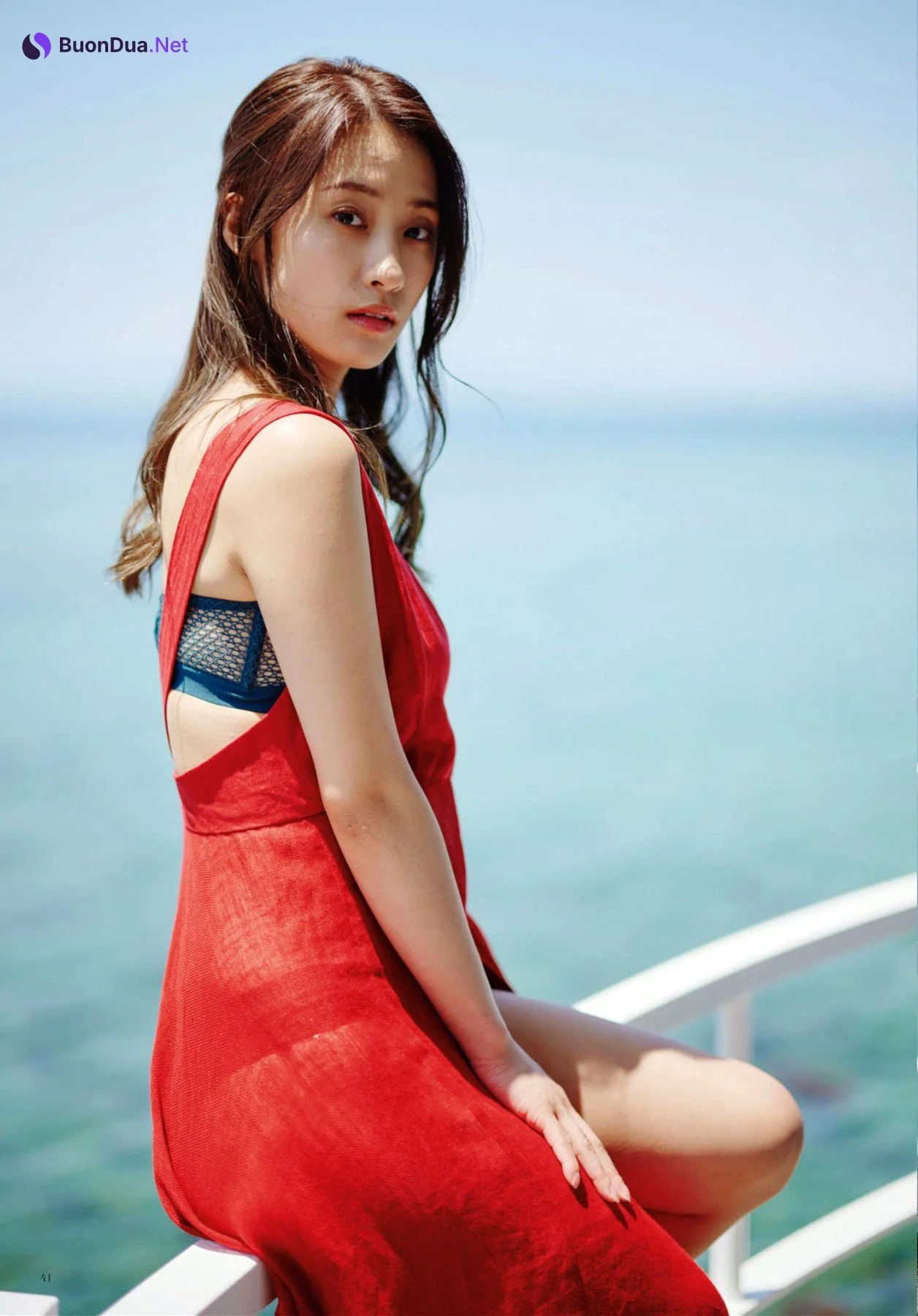 Ayano Sumida 澄田綾乃, デジタル原色美女図鑑 [Seaside Terrace] Set.02 - Photo 2
