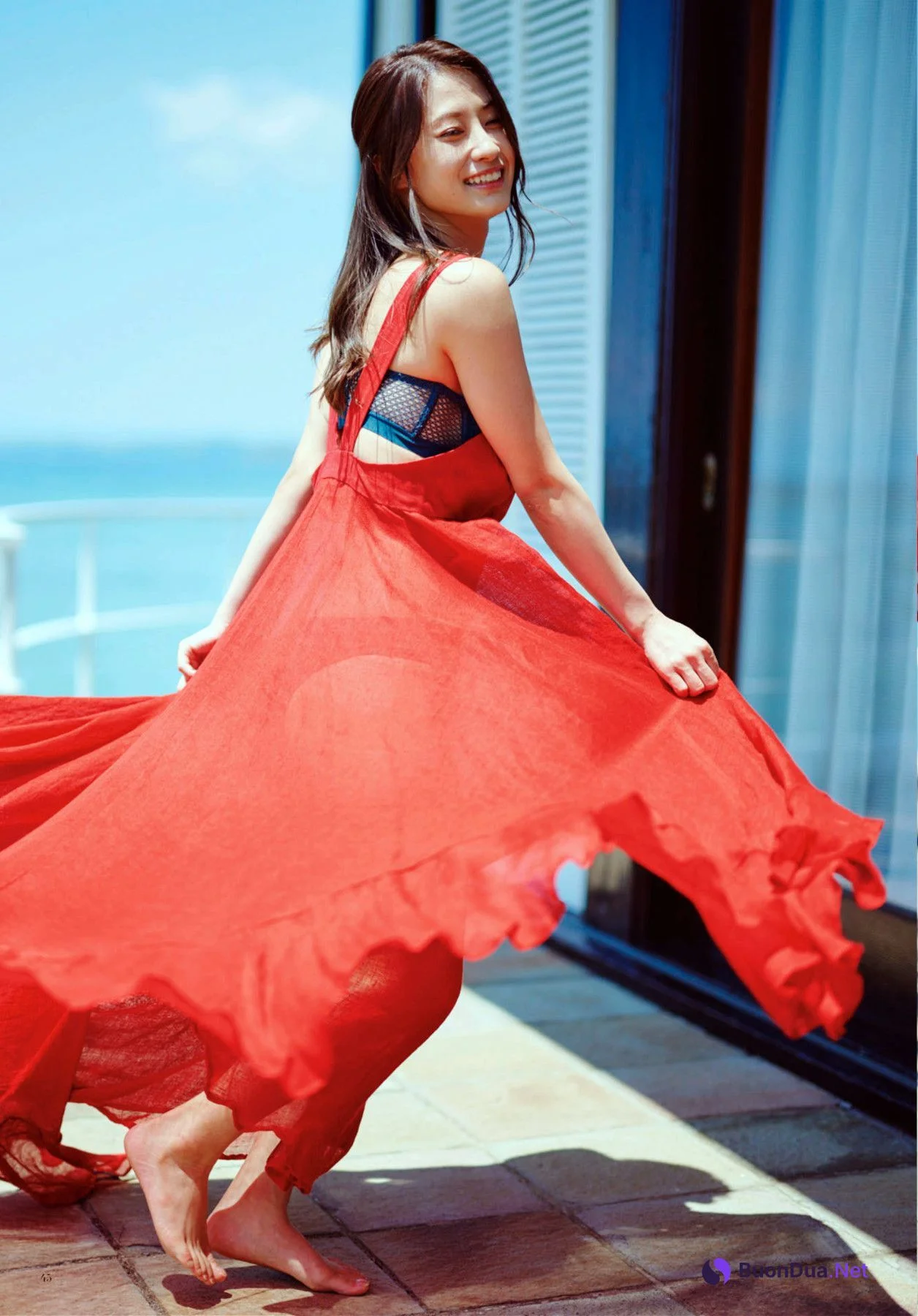 Ayano Sumida 澄田綾乃, デジタル原色美女図鑑 [Seaside Terrace] Set.02 - Photo 6