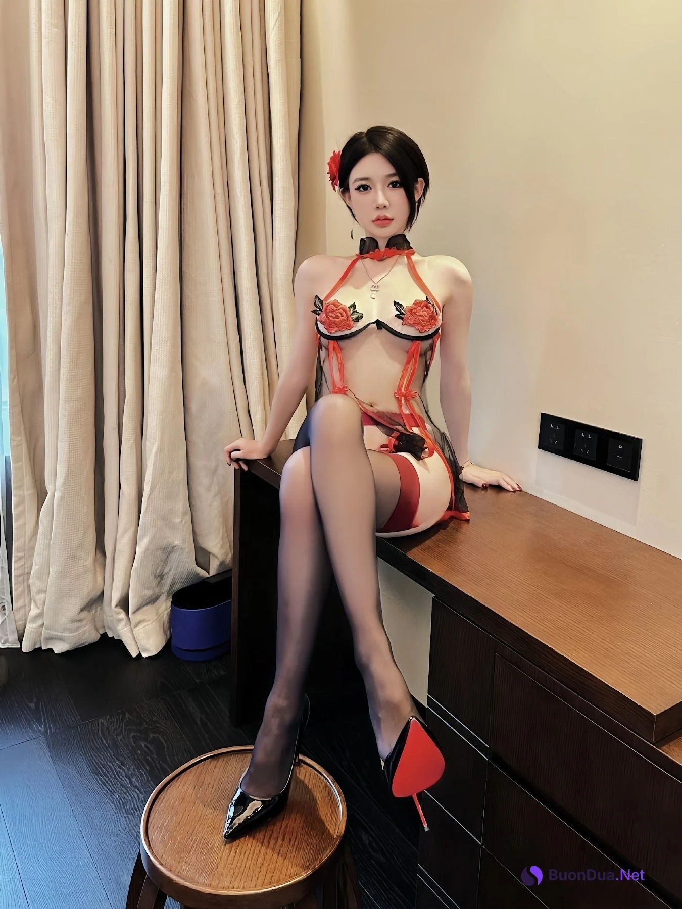 黎允熙baby – 红色蕾丝清纯妹 - 写真 10