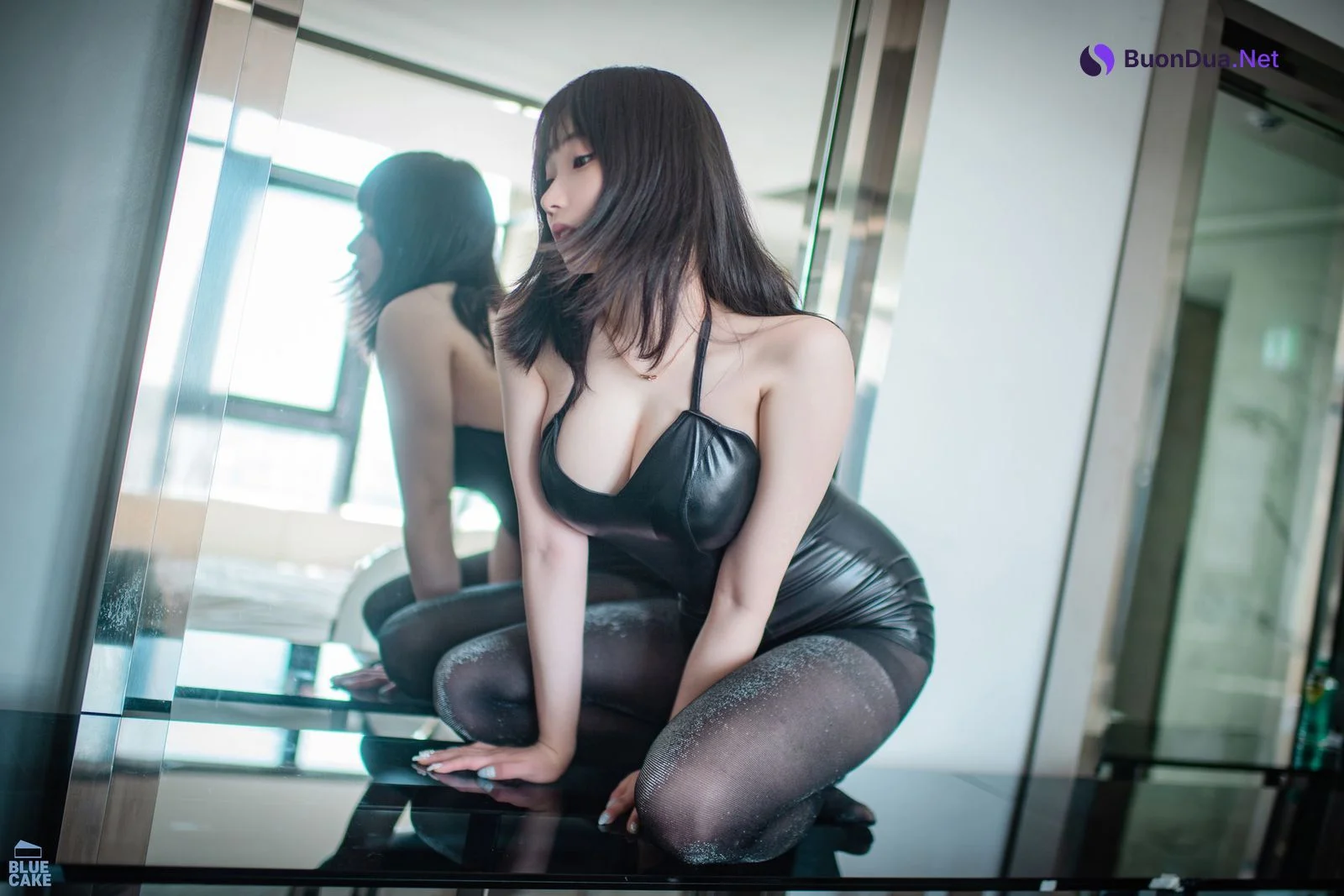 Bambi 밤비, [BLUECAKE] Black Mist Stocking - Photo 14