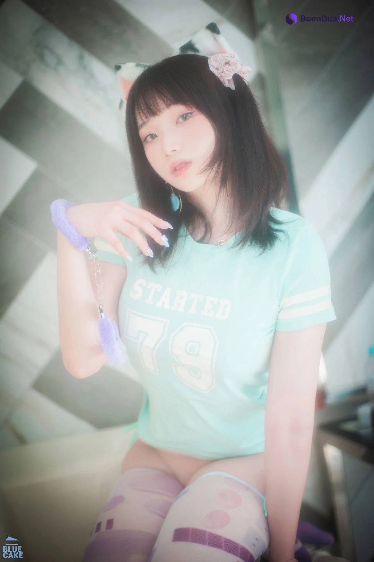 Bambi 밤비, [BLUECAKE] Naughty Cats Pink & Mint RED Set.02 - Photo 17
