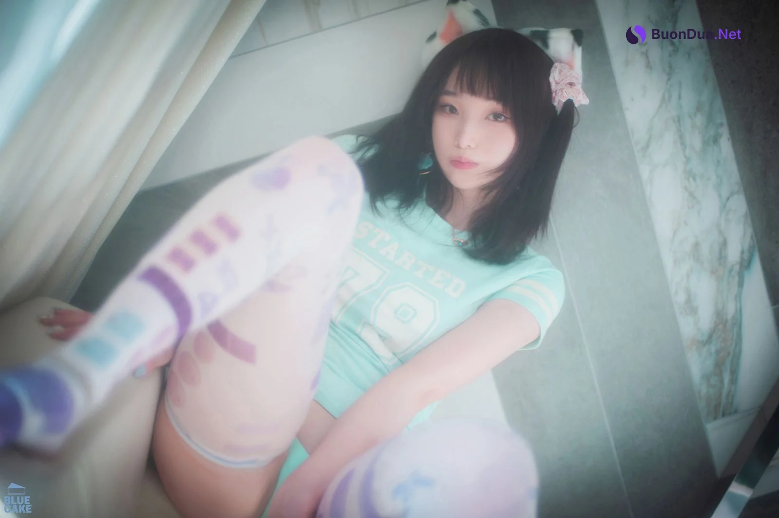 Bambi 밤비, [BLUECAKE] Naughty Cats Pink & Mint RED Set.02 - Photo 2