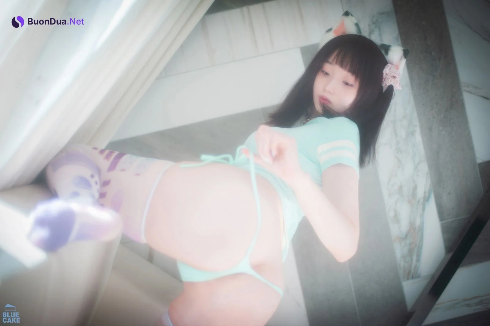 Bambi 밤비, [BLUECAKE] Naughty Cats Pink & Mint RED Set.02 - Photo 7