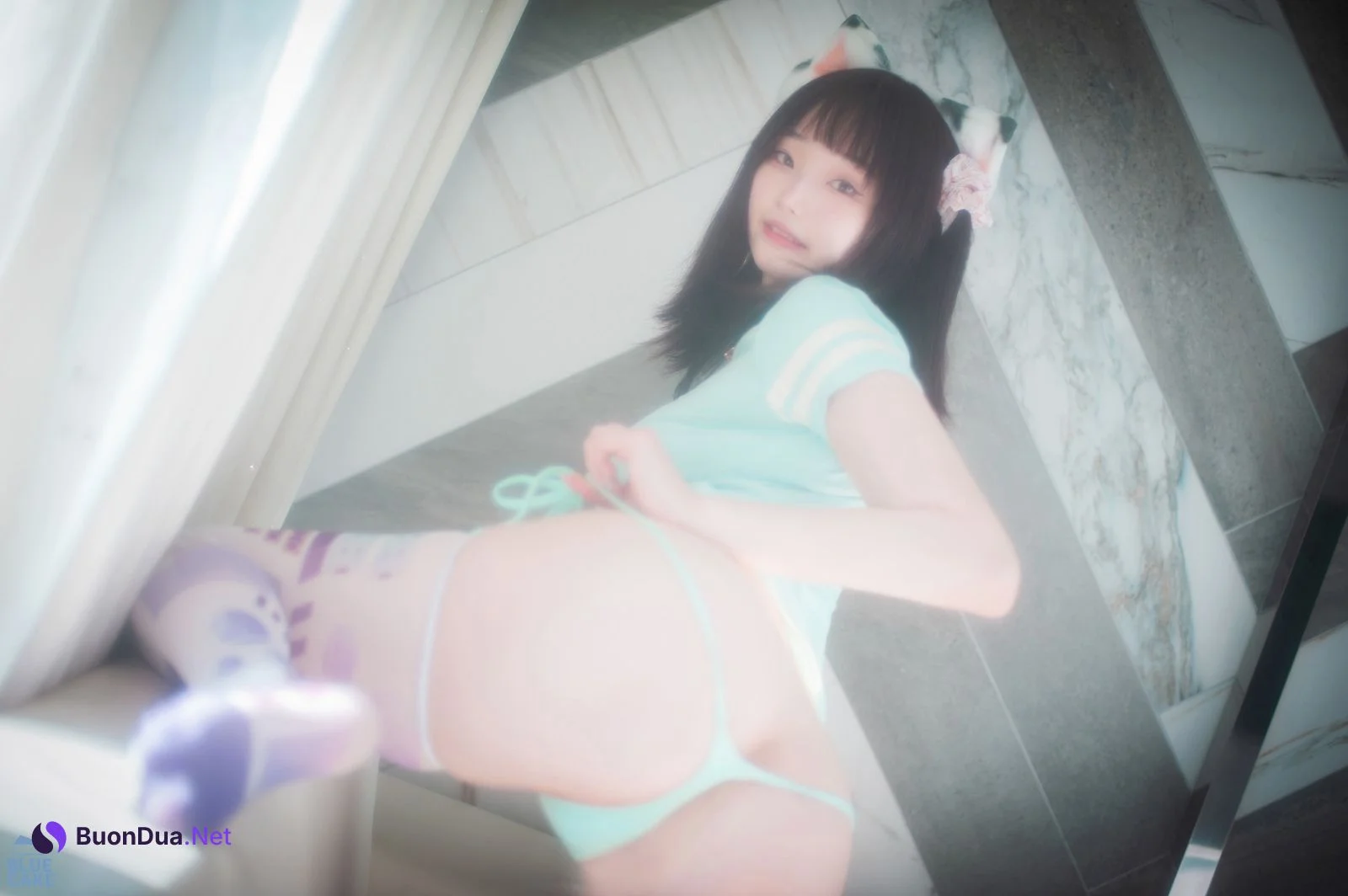 Bambi 밤비, [BLUECAKE] Naughty Cats Pink & Mint RED Set.02 - Photo 8