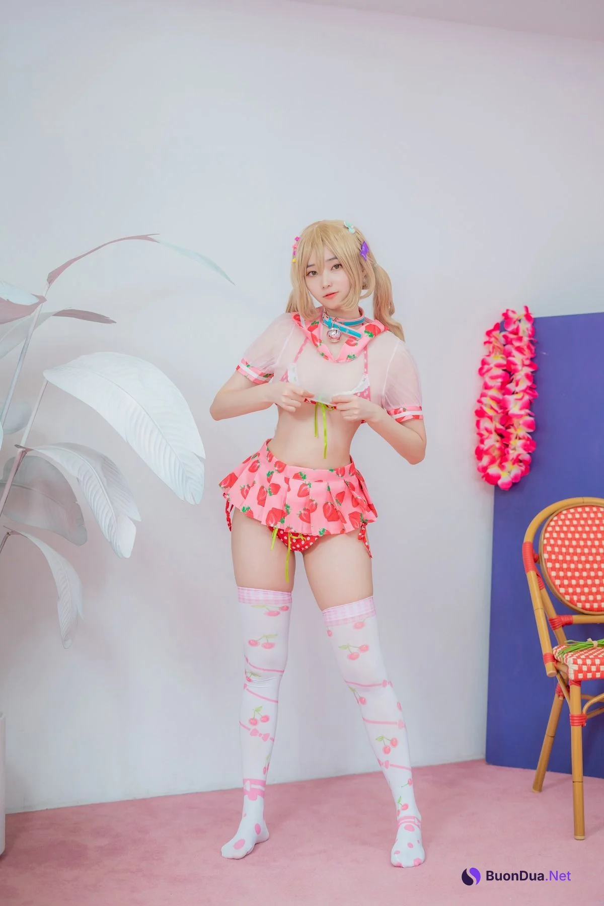 Bambi 밤비, [CreamSoda] Over knee socks Set.01 - Photo 2