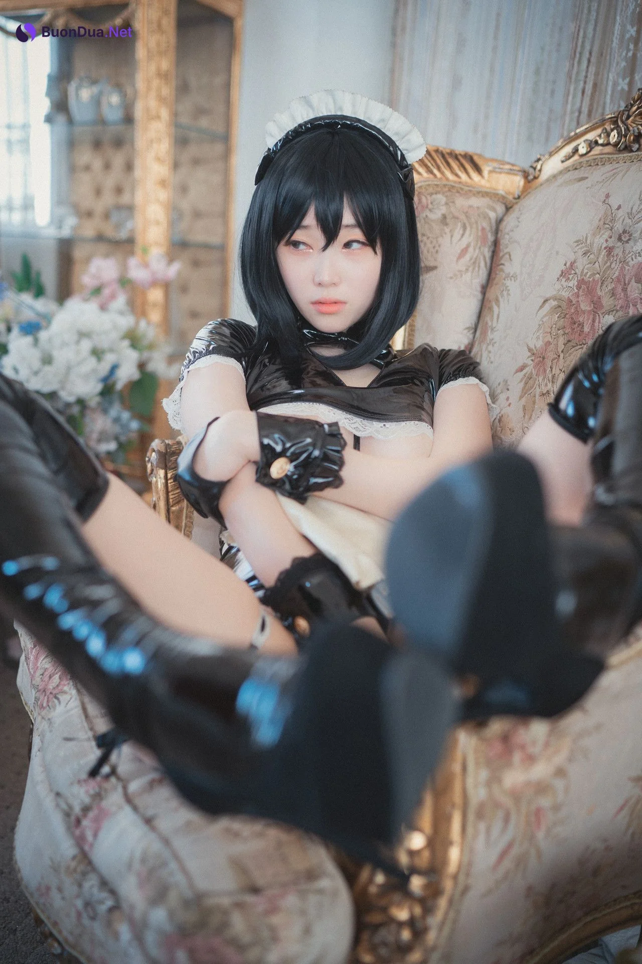 Bambi 밤비, DJAWA ‘Femme de Chambre en Latex’ Set.02 - Photo 11