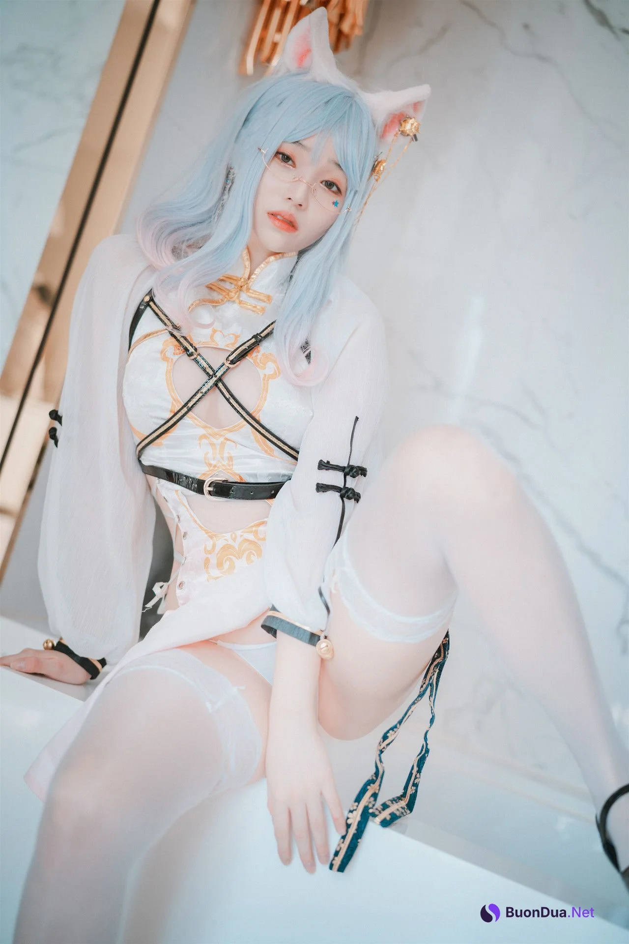 Bambi 밤비, [DJAWA] Le Chat Porte un Qípáo Set.01 - Photo 9
