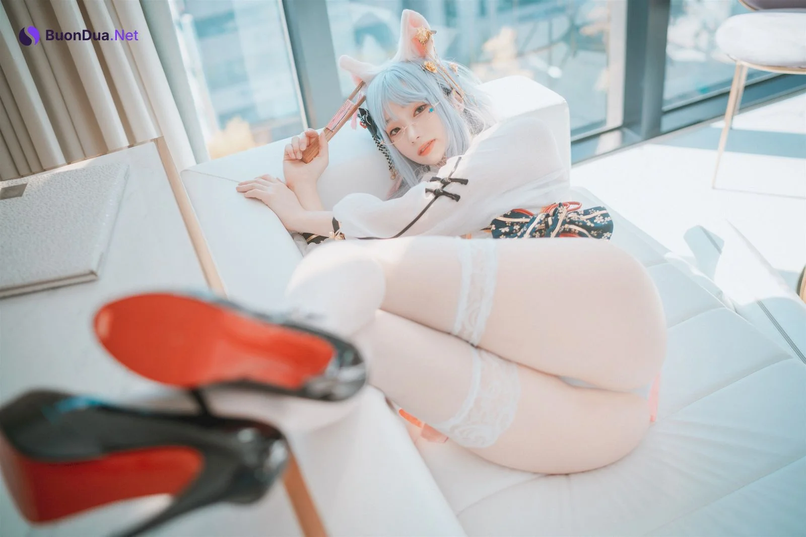 Bambi 밤비, [DJAWA] Le Chat Porte un Qípáo Set.02 - Photo 12