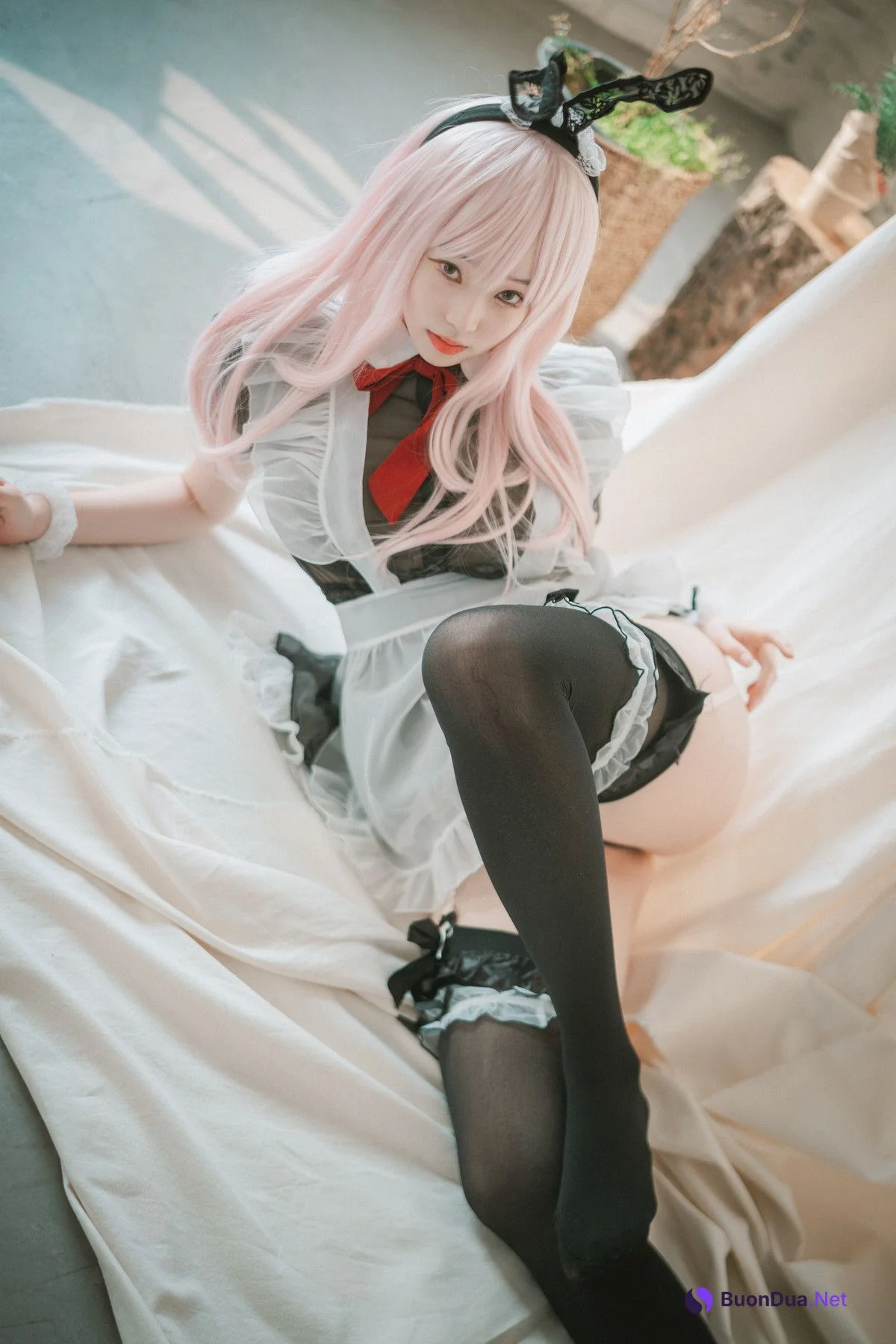 Bambi 밤비, [DJAWA] Sheer Bunny Maid - Photo 18