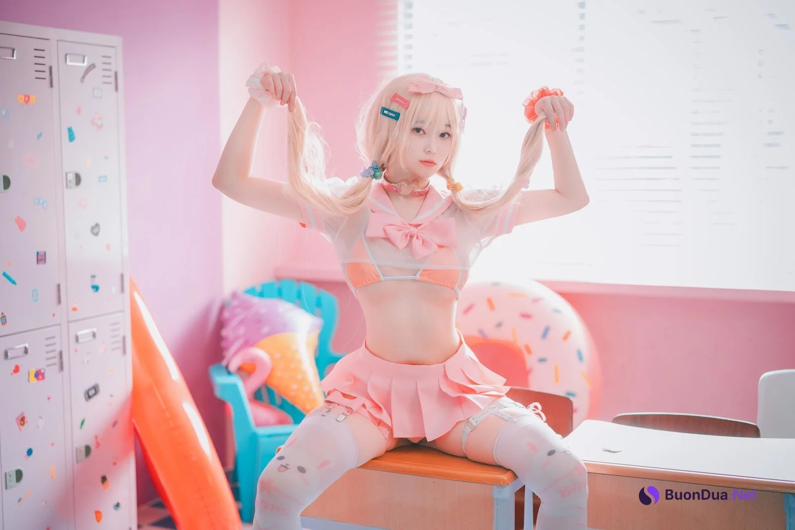 Bambi 밤비, [DJAWA] Sheer Pink - 写真 13