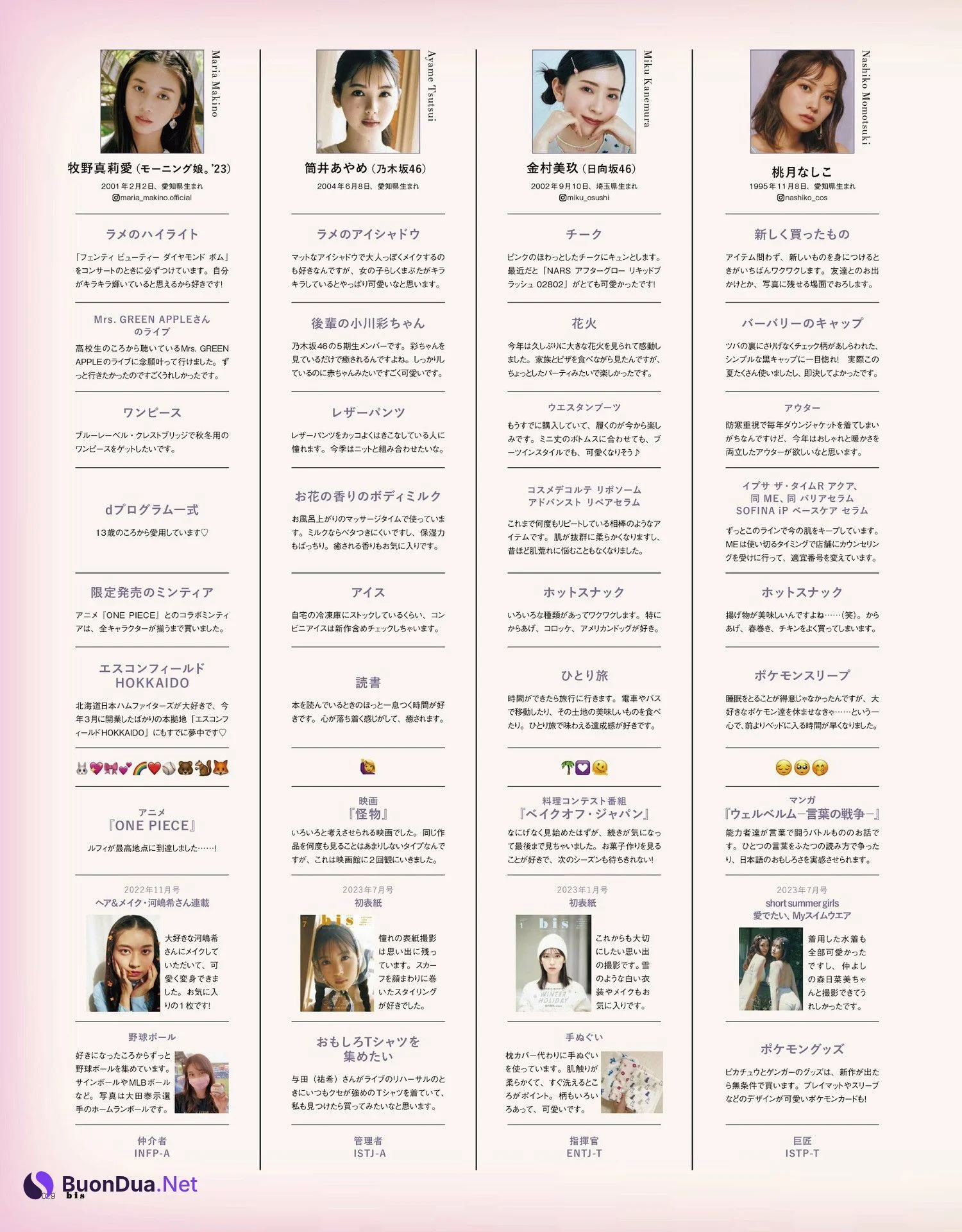 与田祐希・牧野真莉愛・佐藤ノア・桃月なしこ・中村里砂・ミチ, BIS ビス Magazine 2023.11 - Photo 14