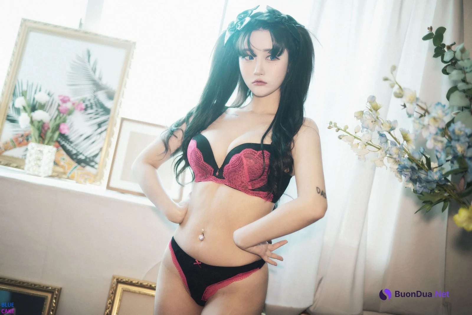정보미 & 권지아, [BLUECAKE] Fate Saber x Thosaka Rin Lingerie.Ver Set.01 - Photo 5