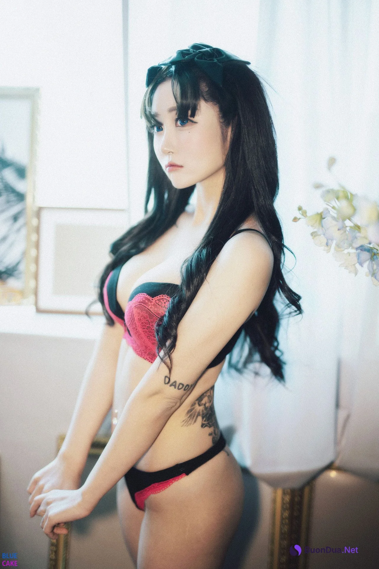 정보미 & 권지아, [BLUECAKE] Fate Saber x Thosaka Rin Lingerie.Ver Set.01 - Photo 6