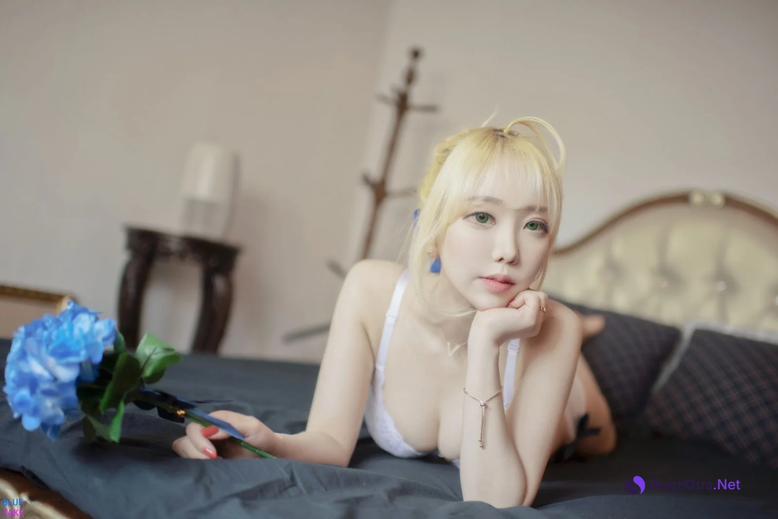 정보미 & 권지아, [BLUECAKE] Fate Saber x Thosaka Rin Lingerie.Ver Set.02 - Photo 3