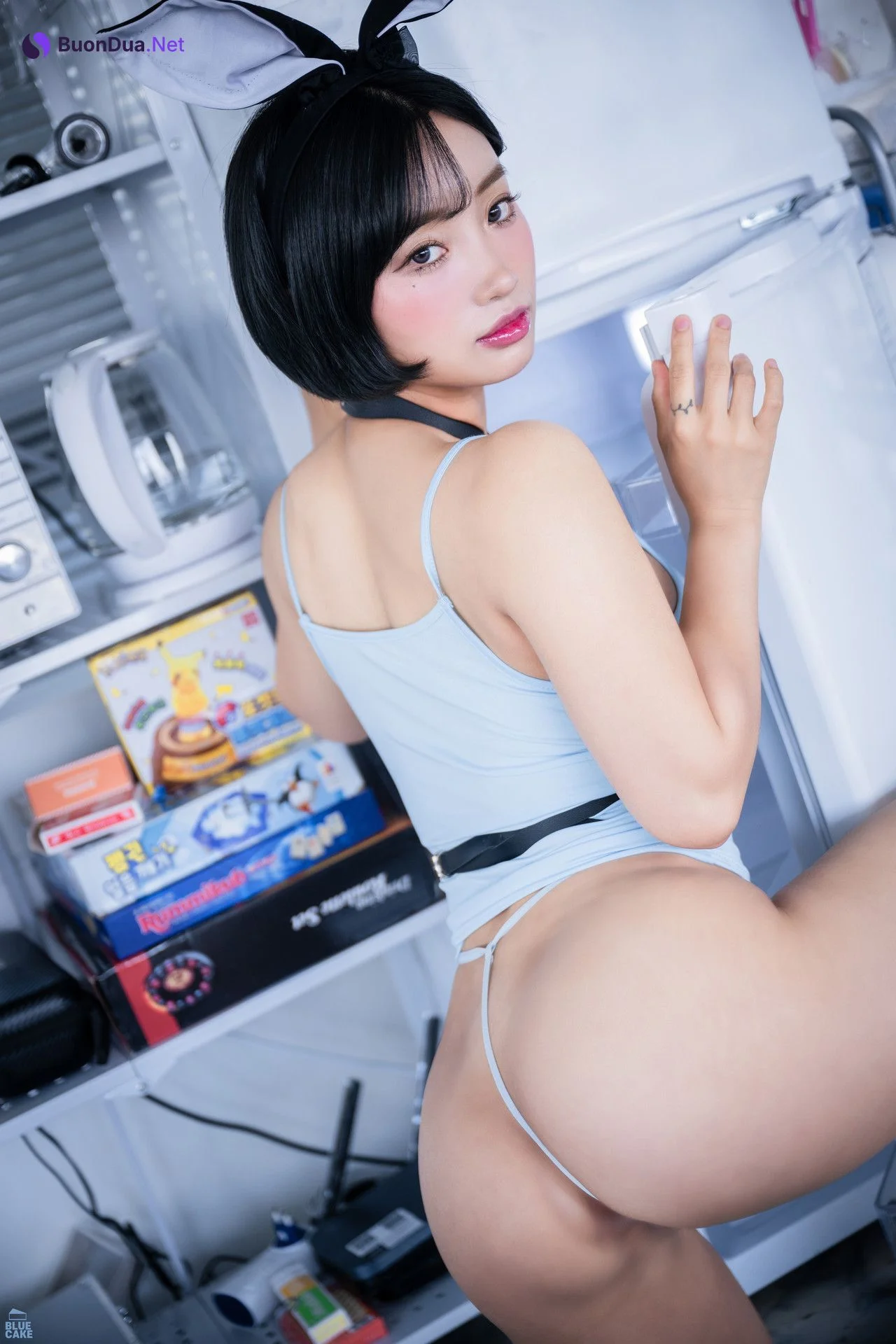 Booty Queen, [BLUECAKE] Rabbit Sky RED+ - 사진 6