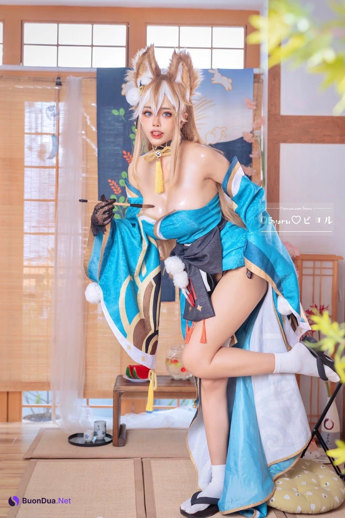 萝莉Byoru Cosplay Miss Hina Genshin Impact - รูปภาพ 5