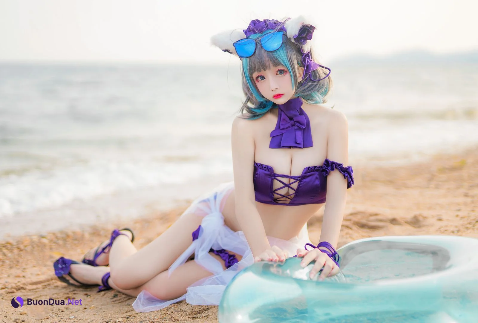 [日奈娇] 柴郡泳装 Cheshire Azur Lane - Photo 12